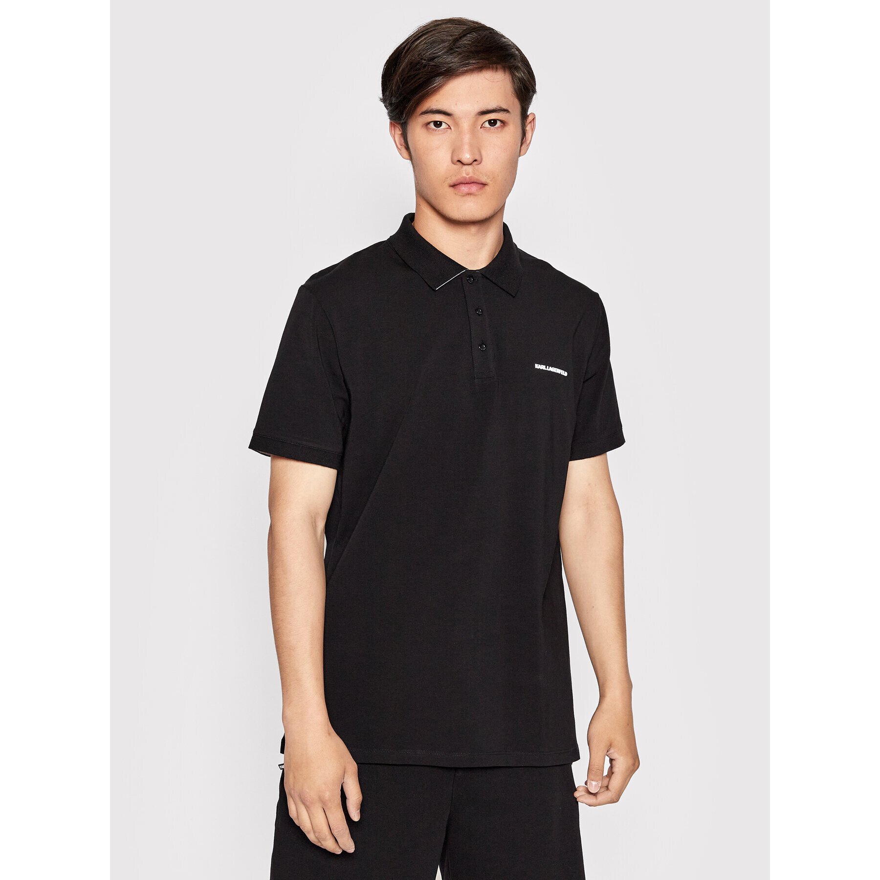 KARL LAGERFELD Polokošile 745015 521221 Černá Regular Fit - Pepit.cz