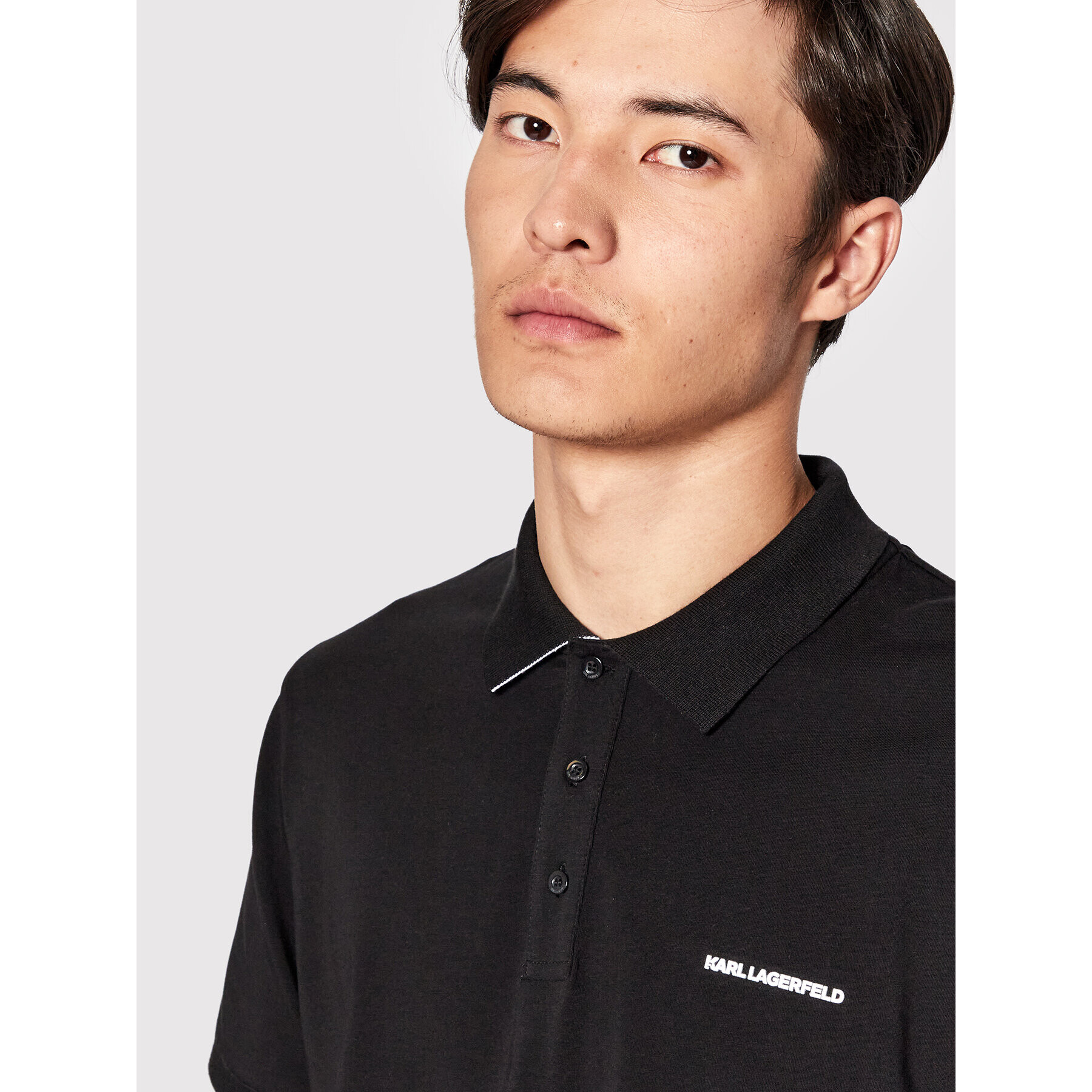 KARL LAGERFELD Polokošile 745015 521221 Černá Regular Fit - Pepit.cz