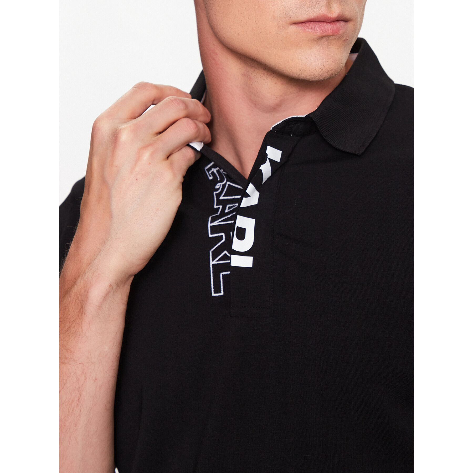 KARL LAGERFELD Polokošile 745017 532221 Černá Regular Fit - Pepit.cz