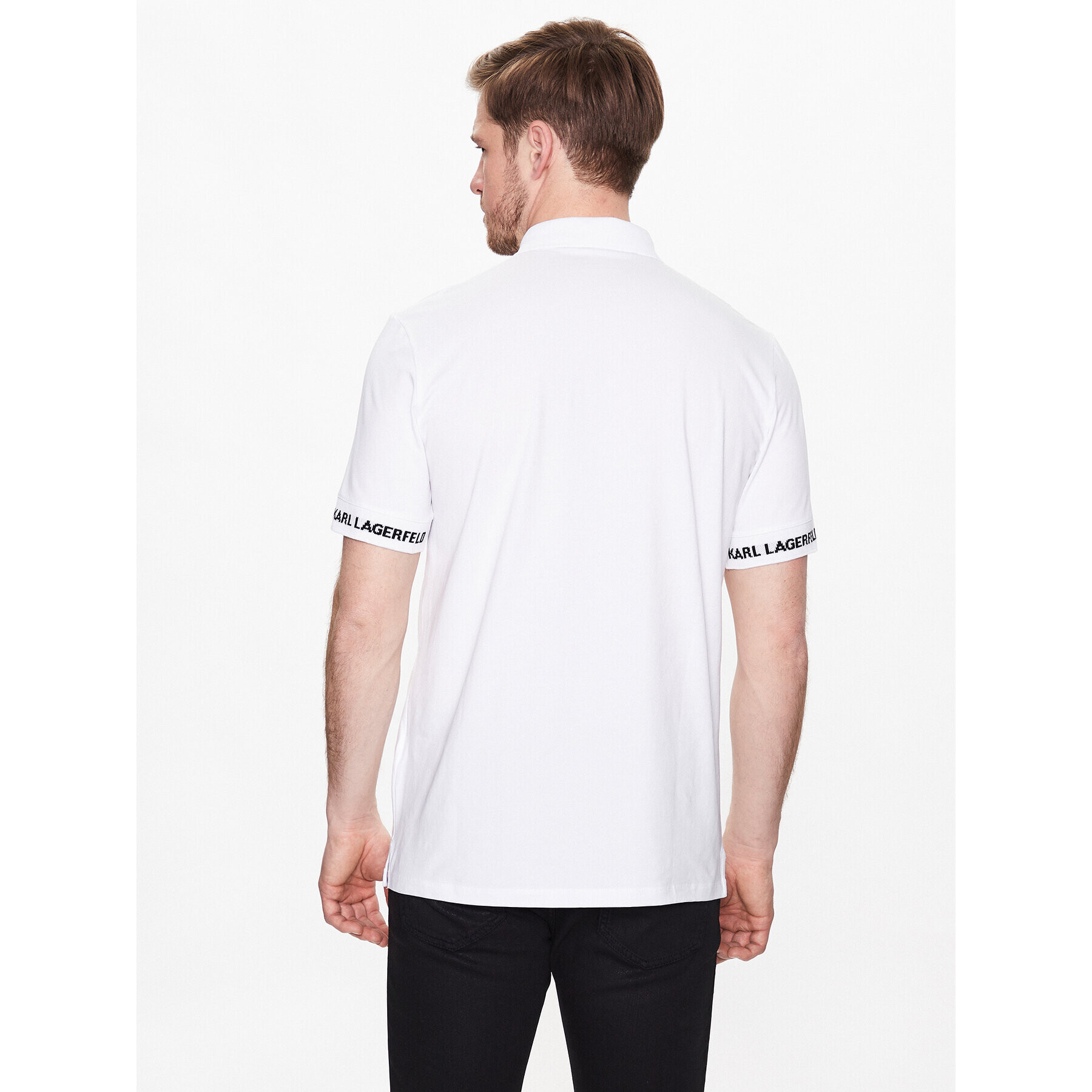 KARL LAGERFELD Polokošile 745018 532221 Bílá Regular Fit - Pepit.cz