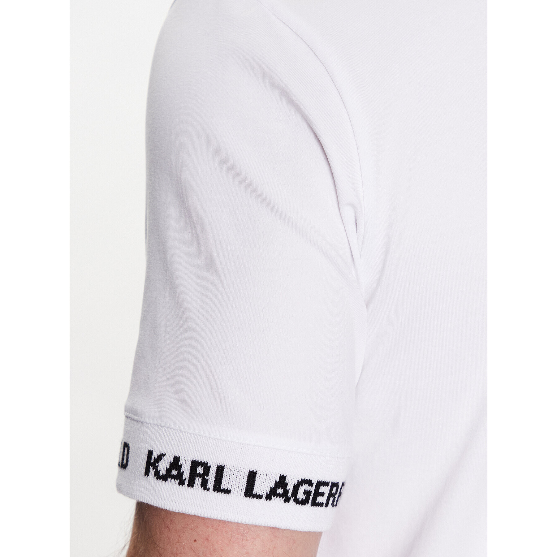 KARL LAGERFELD Polokošile 745018 532221 Bílá Regular Fit - Pepit.cz