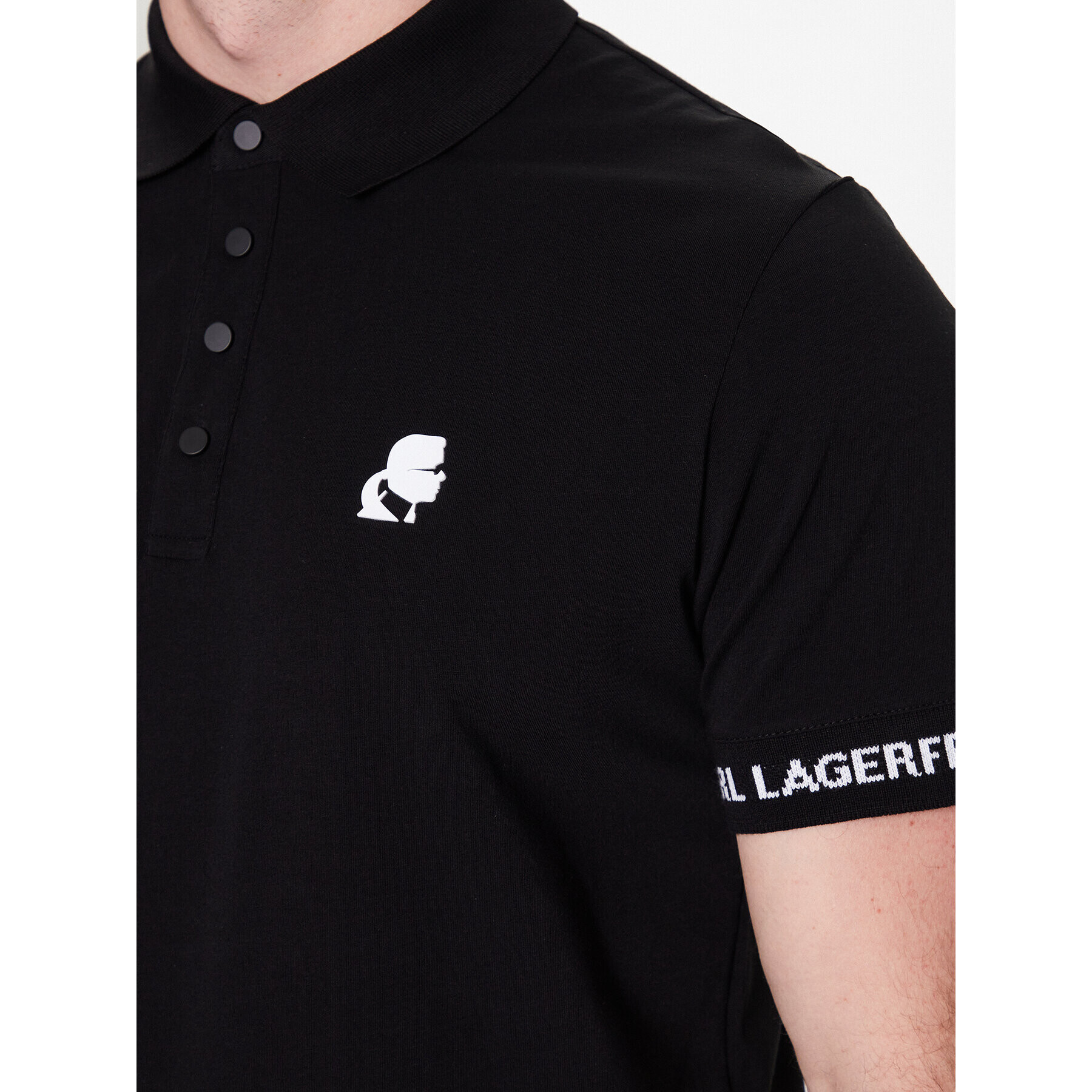 KARL LAGERFELD Polokošile 745018 532221 Černá Regular Fit - Pepit.cz