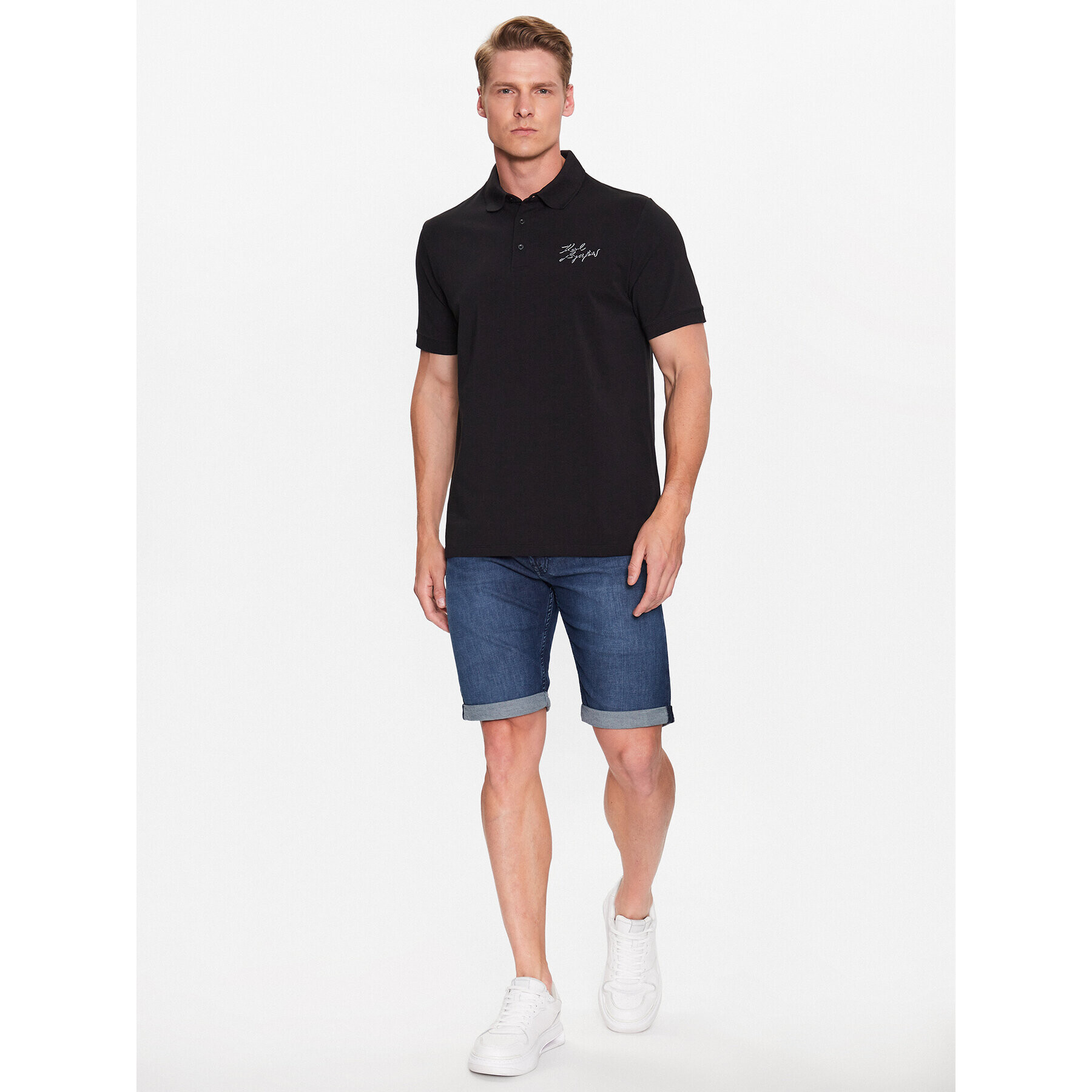 KARL LAGERFELD Polokošile 745019 532221 Černá Regular Fit - Pepit.cz