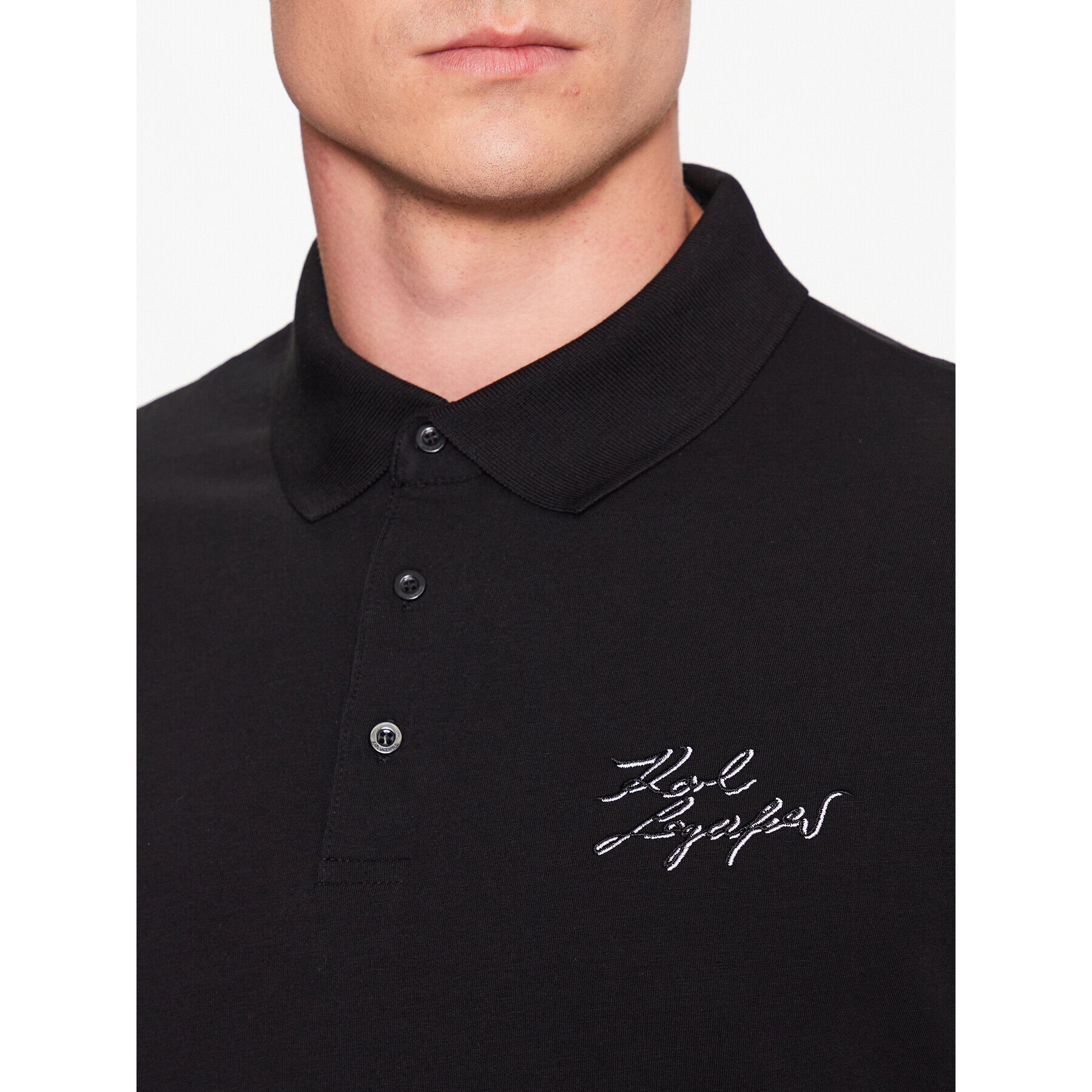 KARL LAGERFELD Polokošile 745019 532221 Černá Regular Fit - Pepit.cz