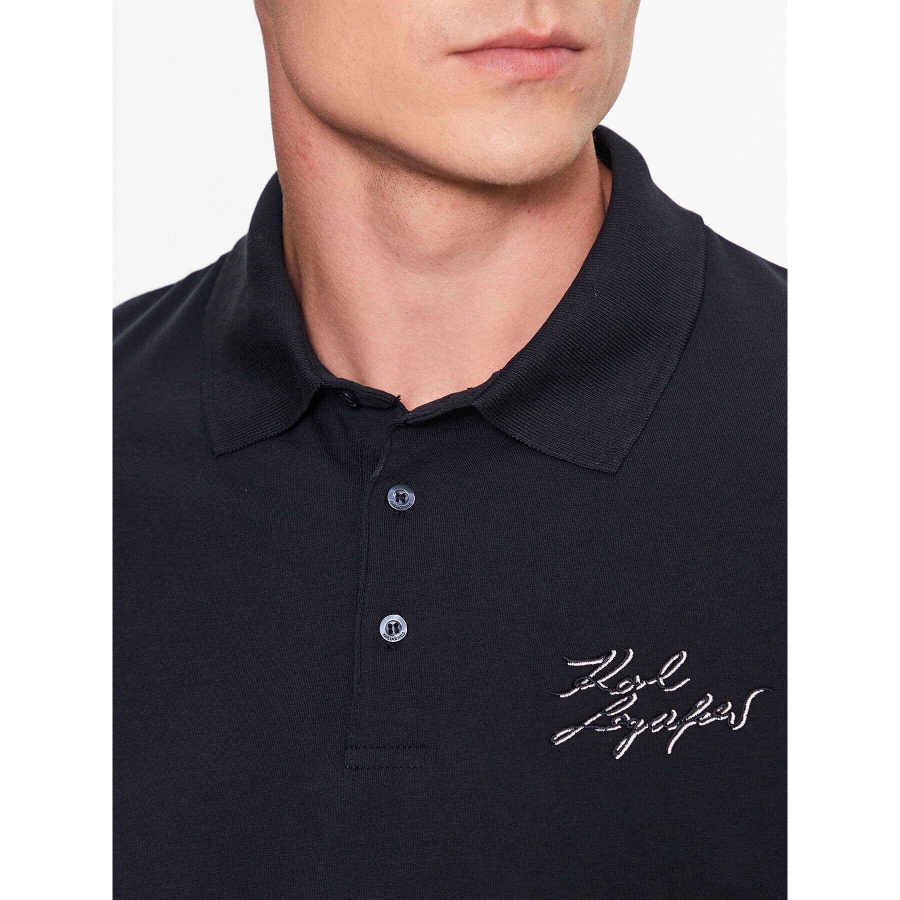 KARL LAGERFELD Polokošile 745019 532221 Tmavomodrá Regular Fit - Pepit.cz