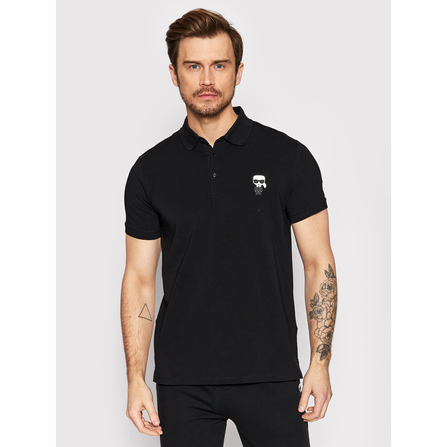 KARL LAGERFELD Polokošile 745022 500221 Černá Regular Fit - Pepit.cz