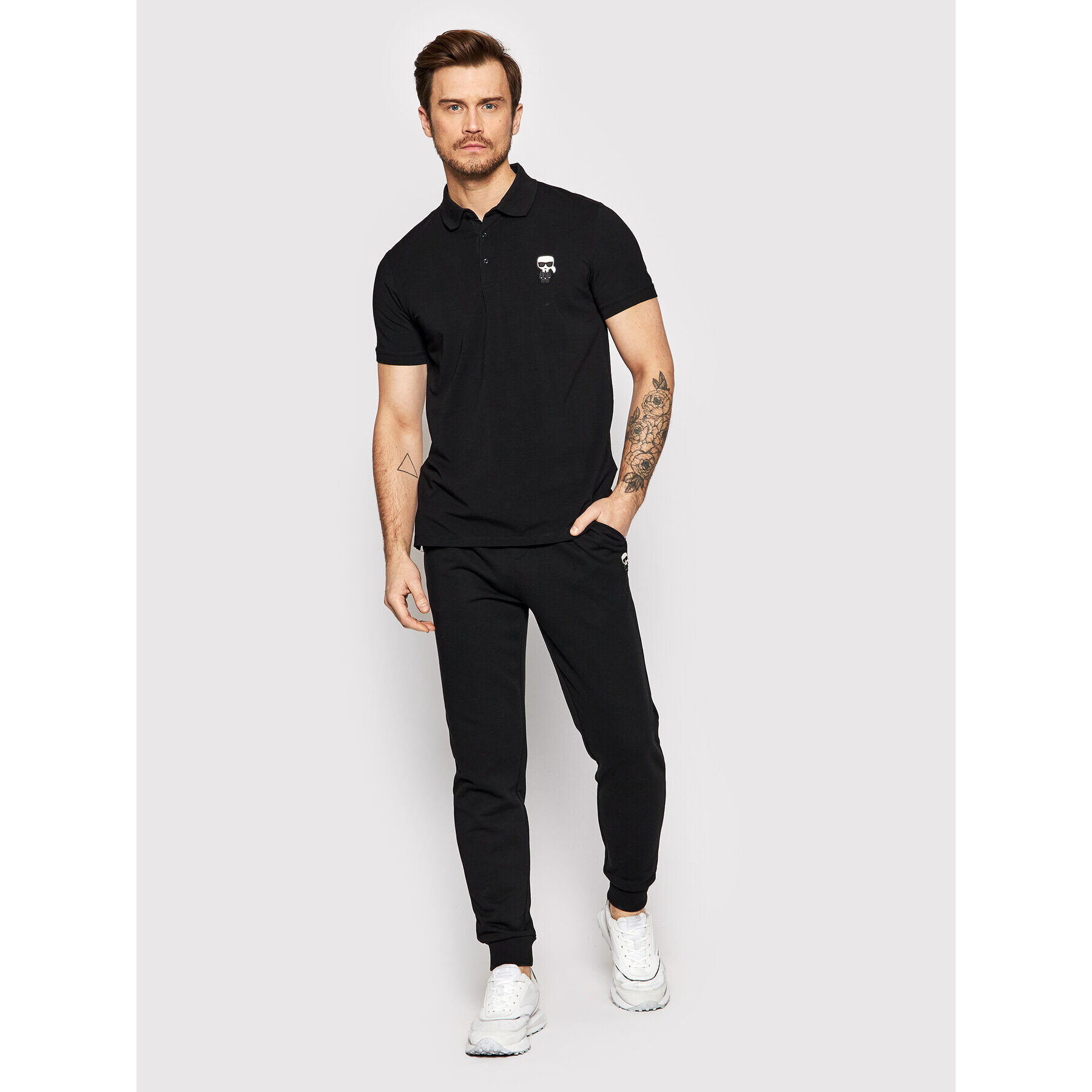 KARL LAGERFELD Polokošile 745022 500221 Černá Regular Fit - Pepit.cz