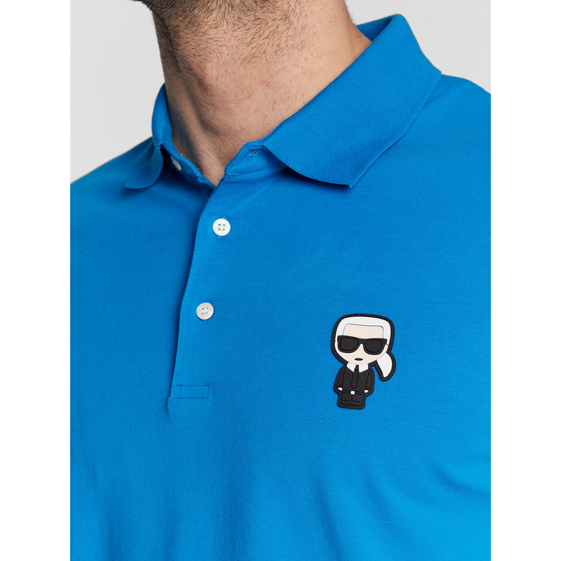 KARL LAGERFELD Polokošile 745022 524221 Modrá Regular Fit - Pepit.cz