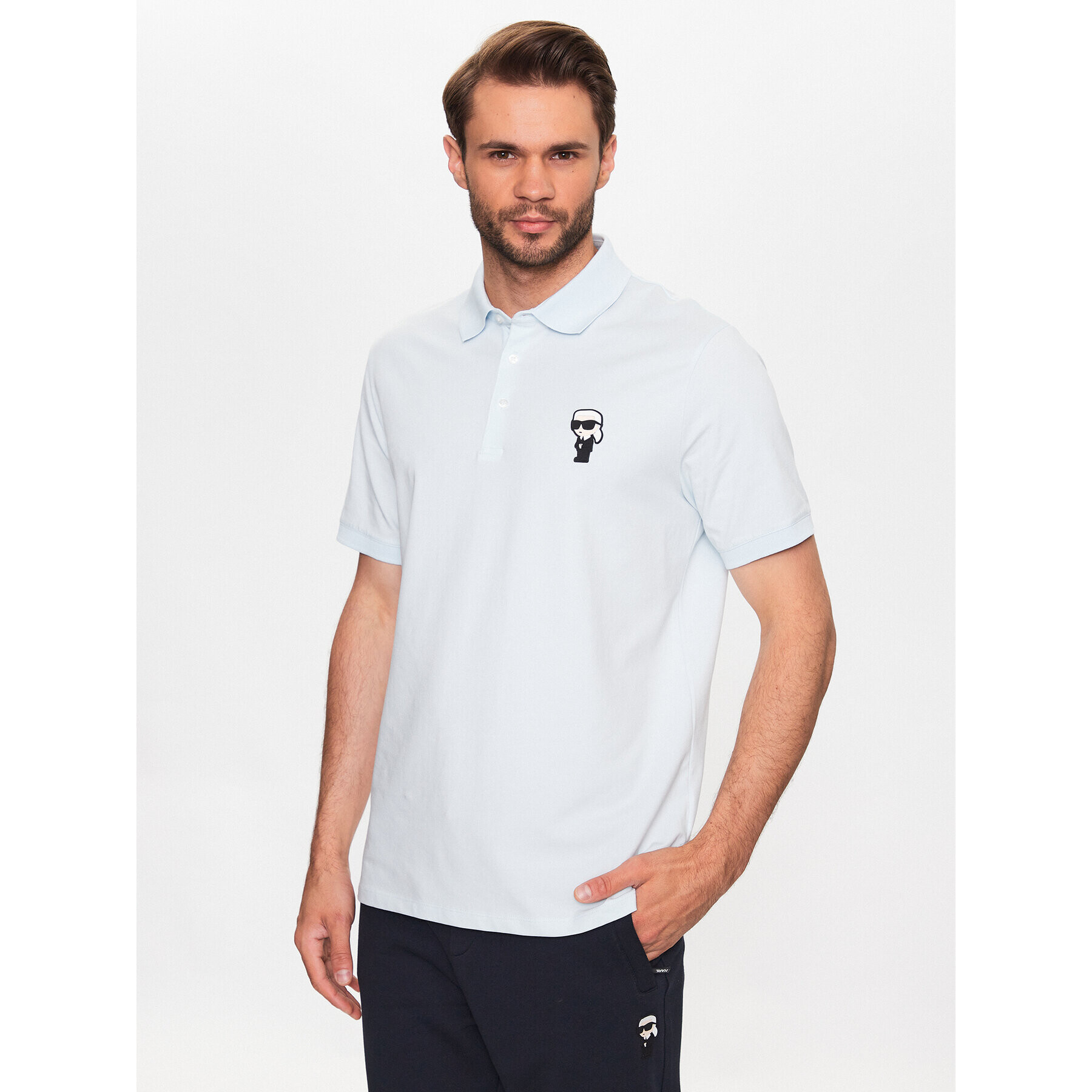 KARL LAGERFELD Polokošile 745022 532221 Modrá Regular Fit - Pepit.cz