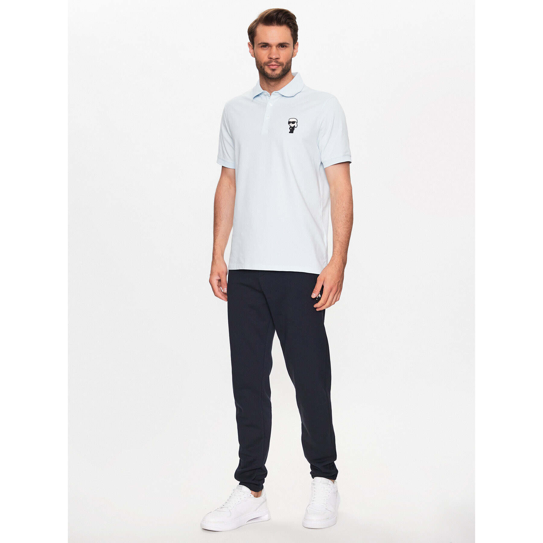 KARL LAGERFELD Polokošile 745022 532221 Modrá Regular Fit - Pepit.cz