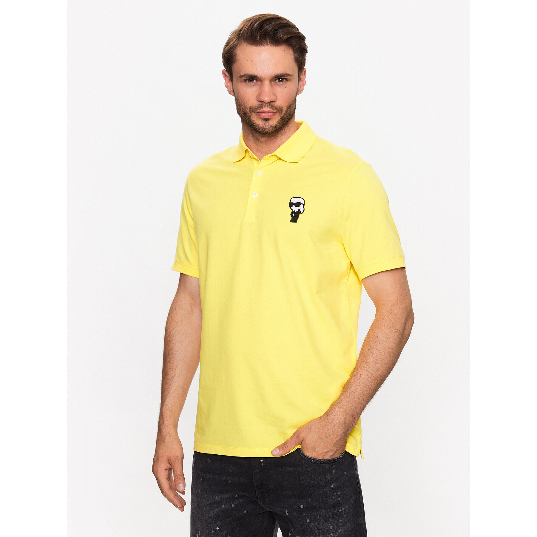 KARL LAGERFELD Polokošile 745022 532221 Žlutá Regular Fit - Pepit.cz