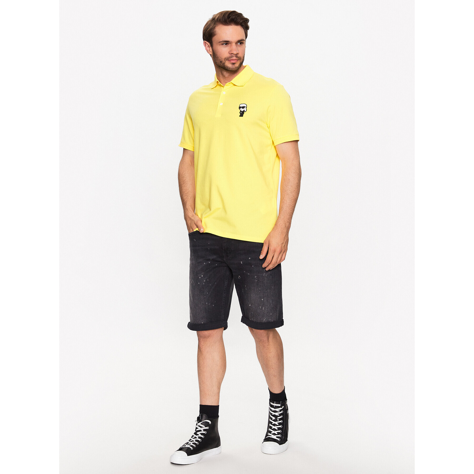 KARL LAGERFELD Polokošile 745022 532221 Žlutá Regular Fit - Pepit.cz