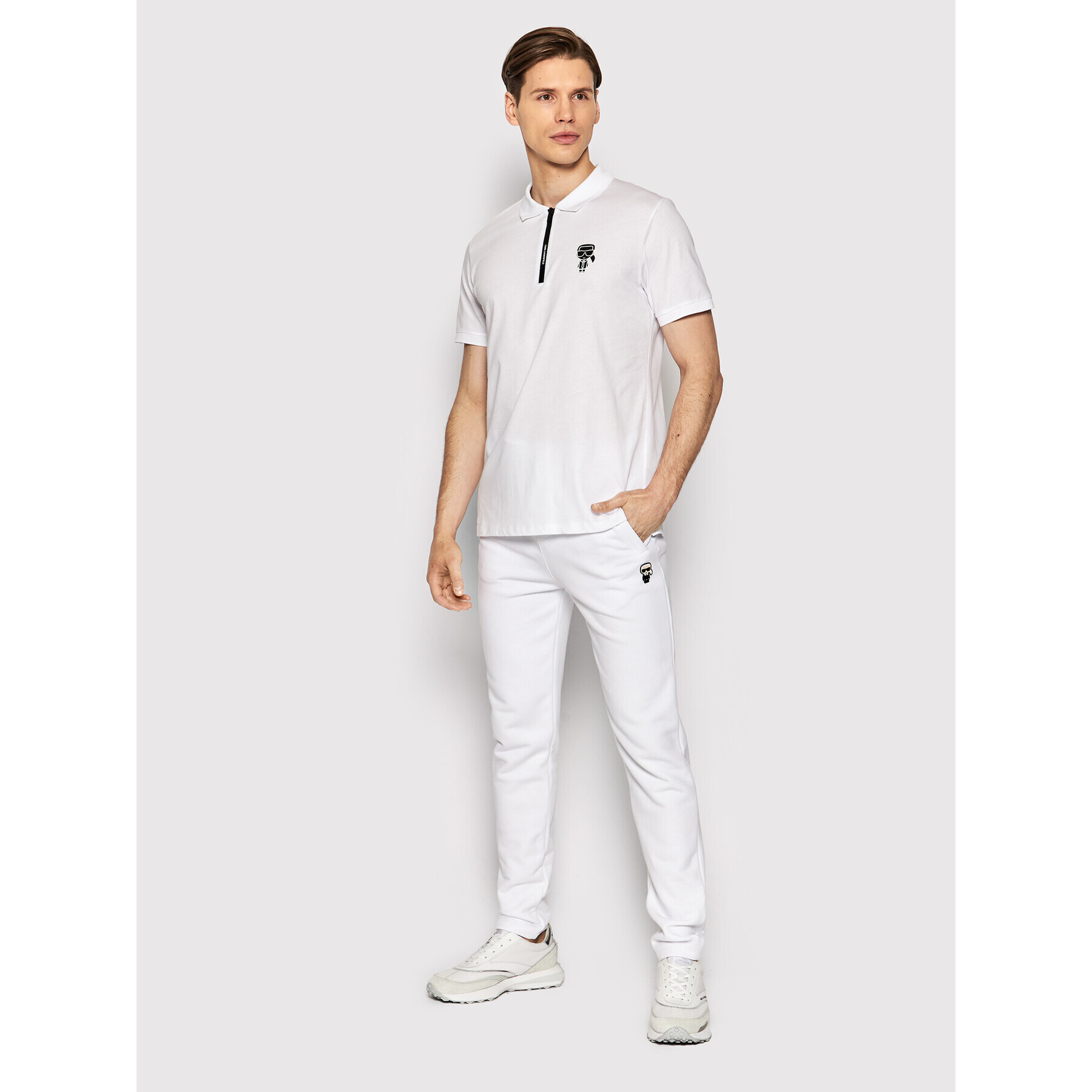 KARL LAGERFELD Polokošile 745025 521224 Bílá Regular Fit - Pepit.cz