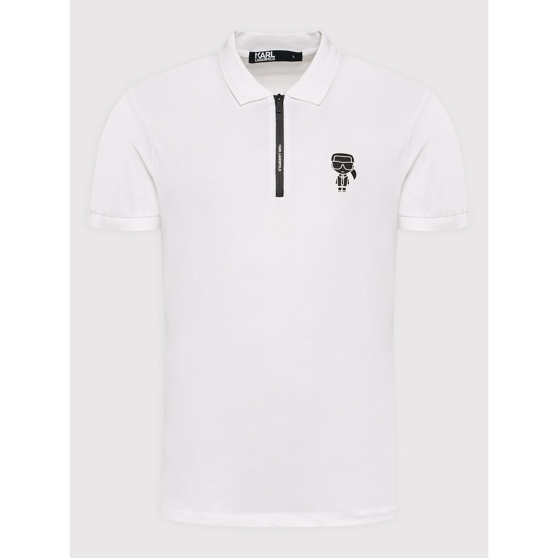 KARL LAGERFELD Polokošile 745025 521224 Bílá Regular Fit - Pepit.cz