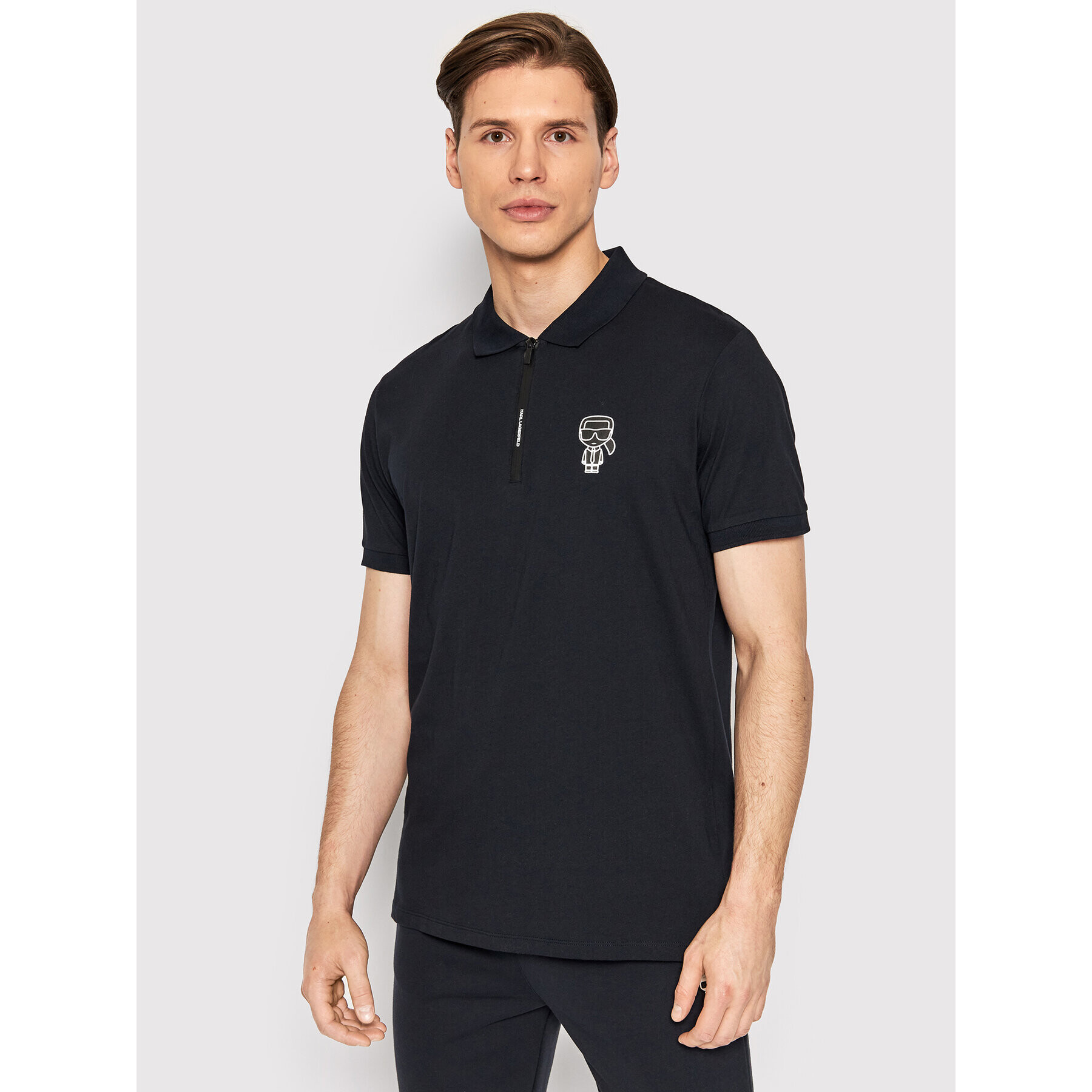 KARL LAGERFELD Polokošile 745025 521224 Tmavomodrá Regular Fit - Pepit.cz