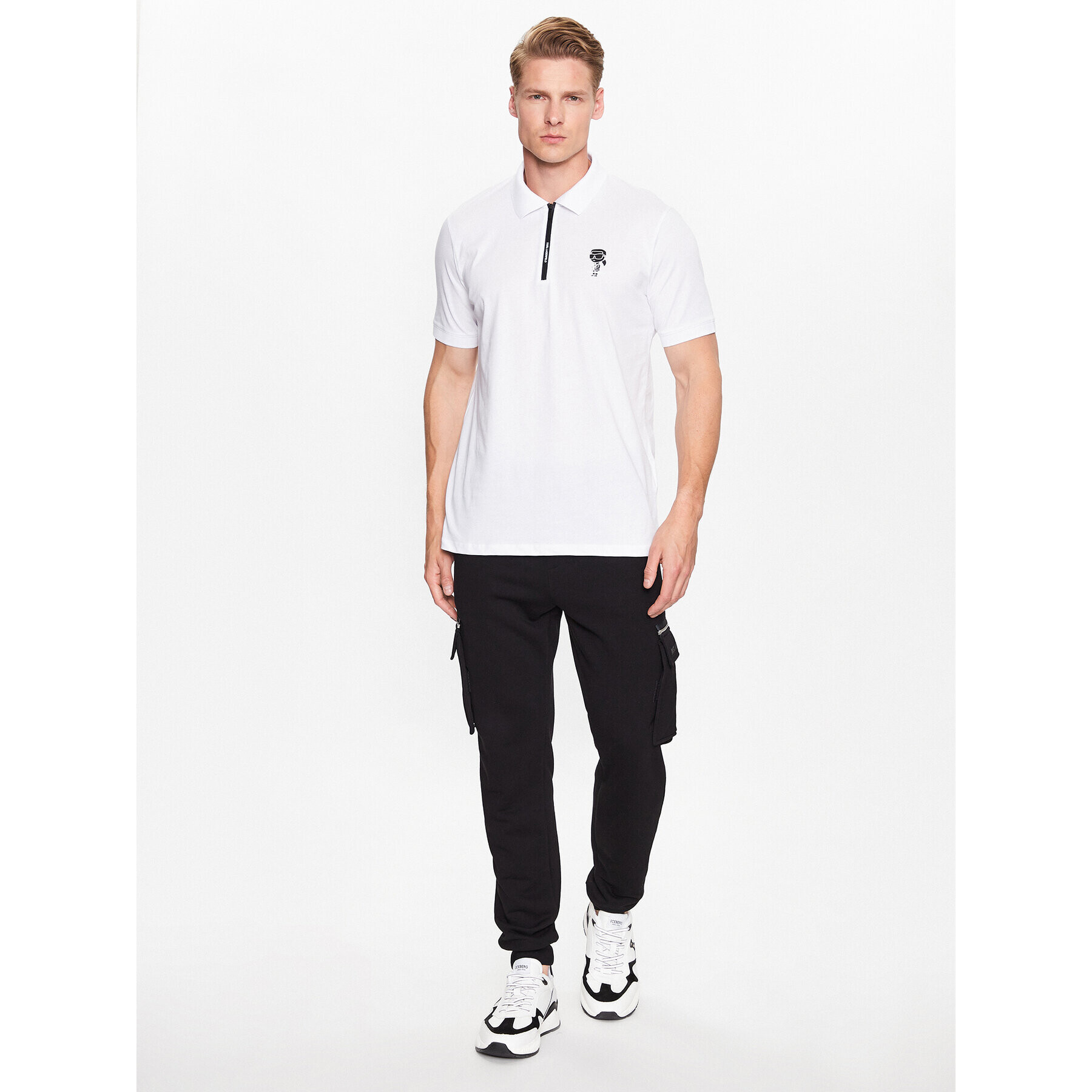 KARL LAGERFELD Polokošile 745025 532224 Bílá Regular Fit - Pepit.cz