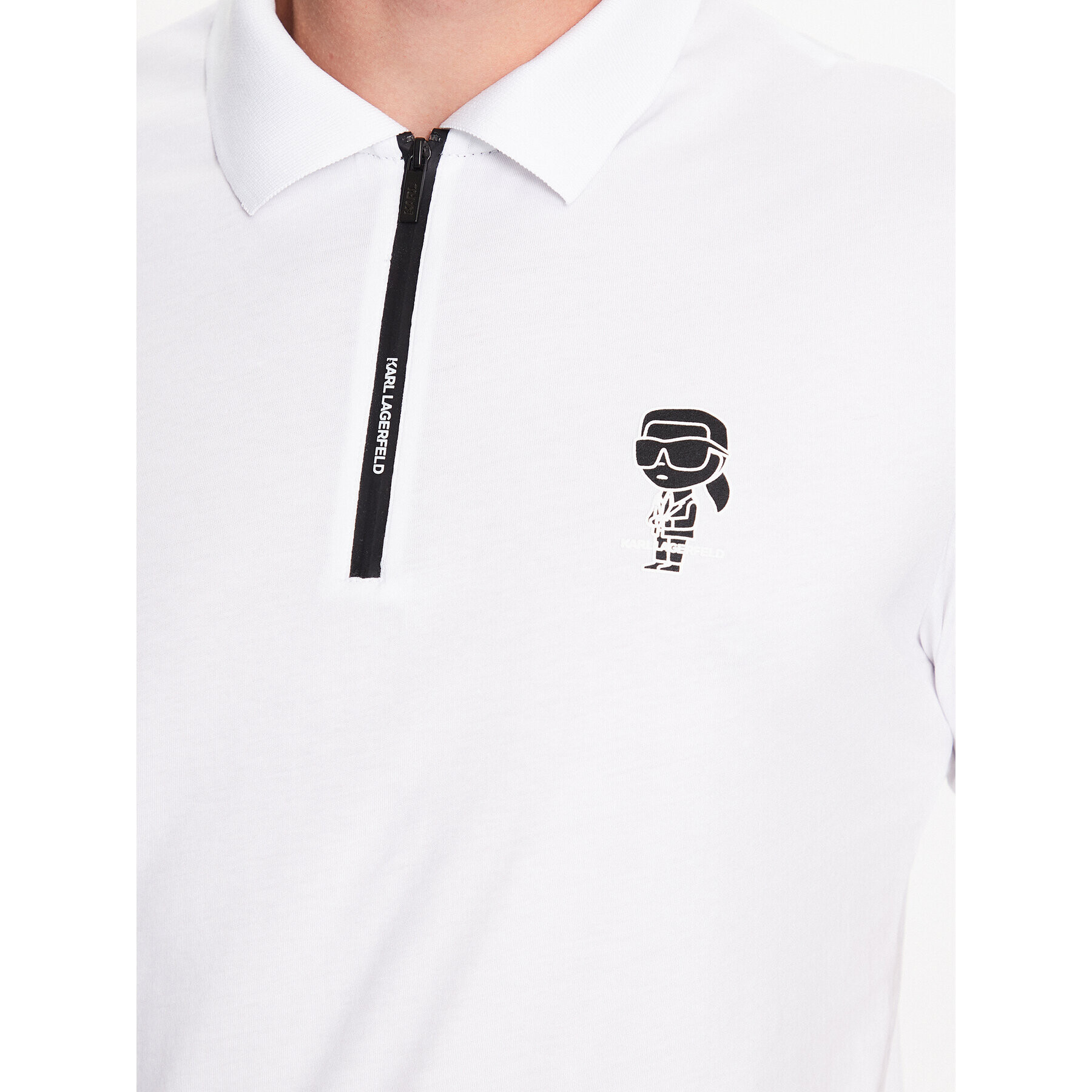 KARL LAGERFELD Polokošile 745025 532224 Bílá Regular Fit - Pepit.cz