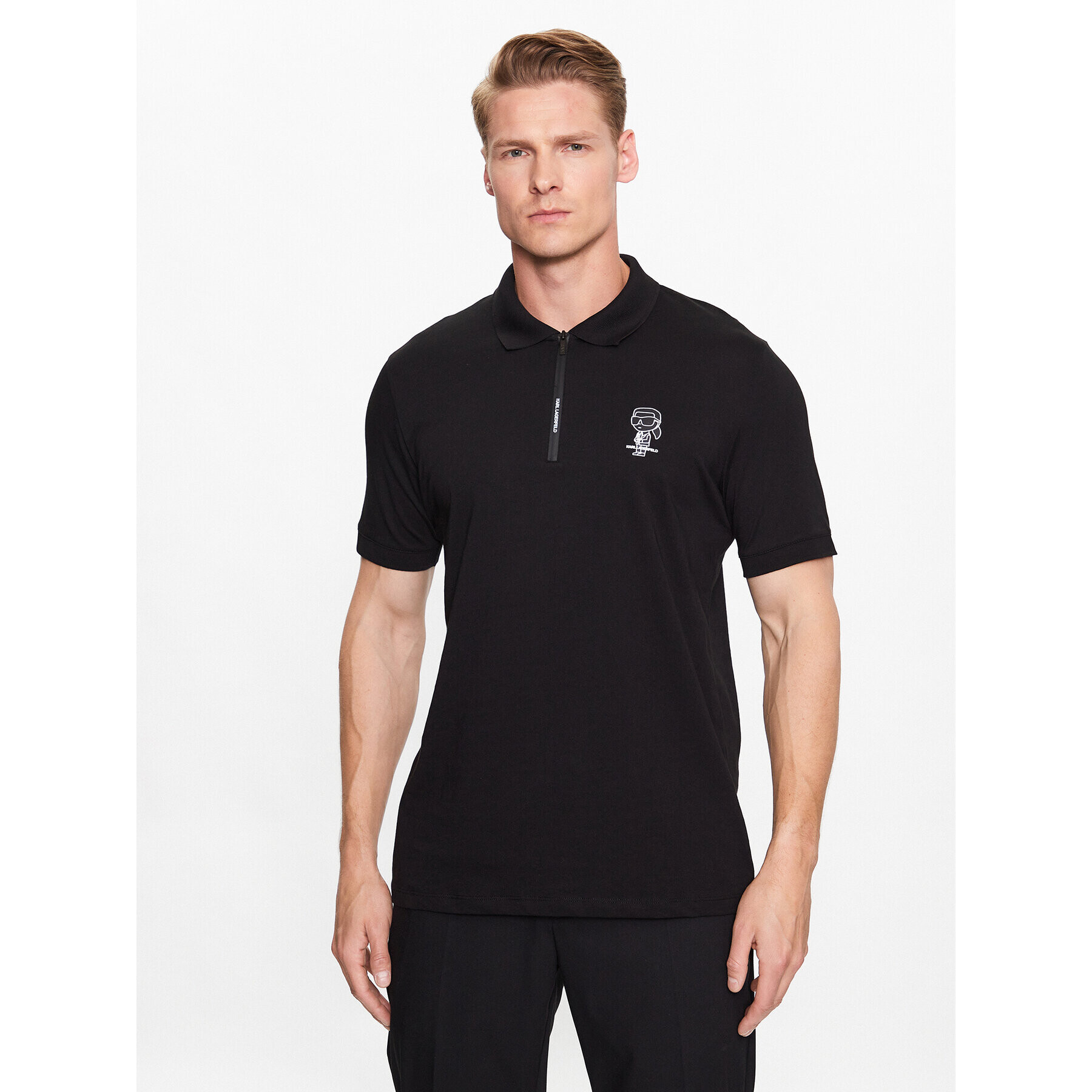 KARL LAGERFELD Polokošile 745025 532224 Černá Regular Fit - Pepit.cz