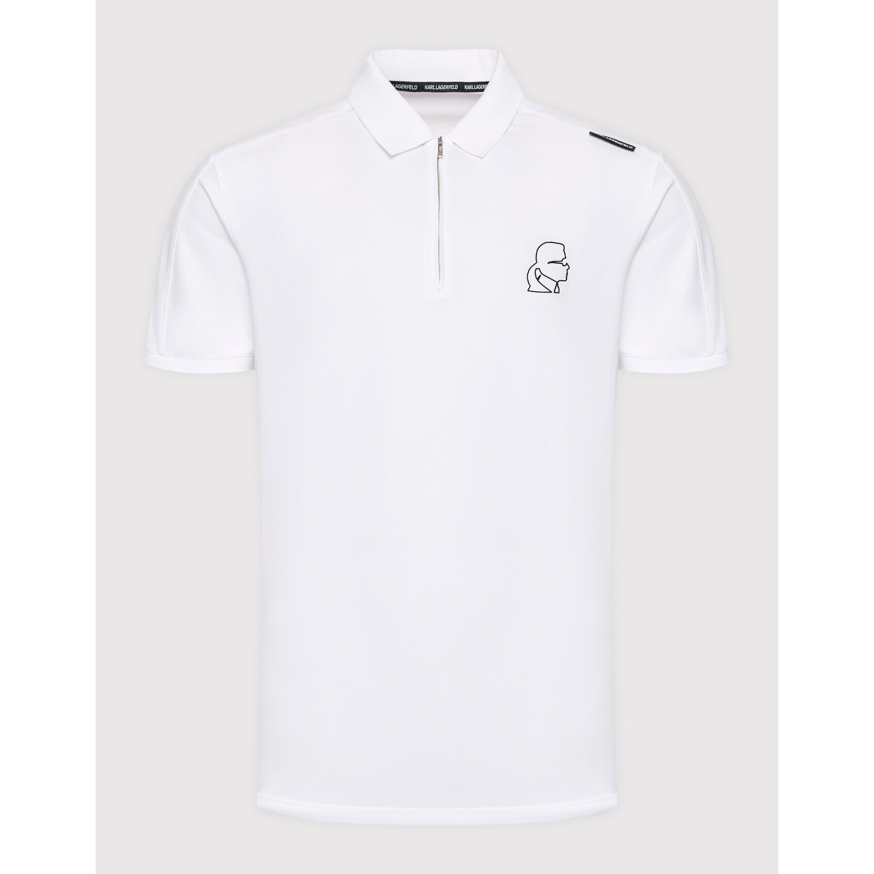 KARL LAGERFELD Polokošile 745027 521221 Bílá Regular Fit - Pepit.cz