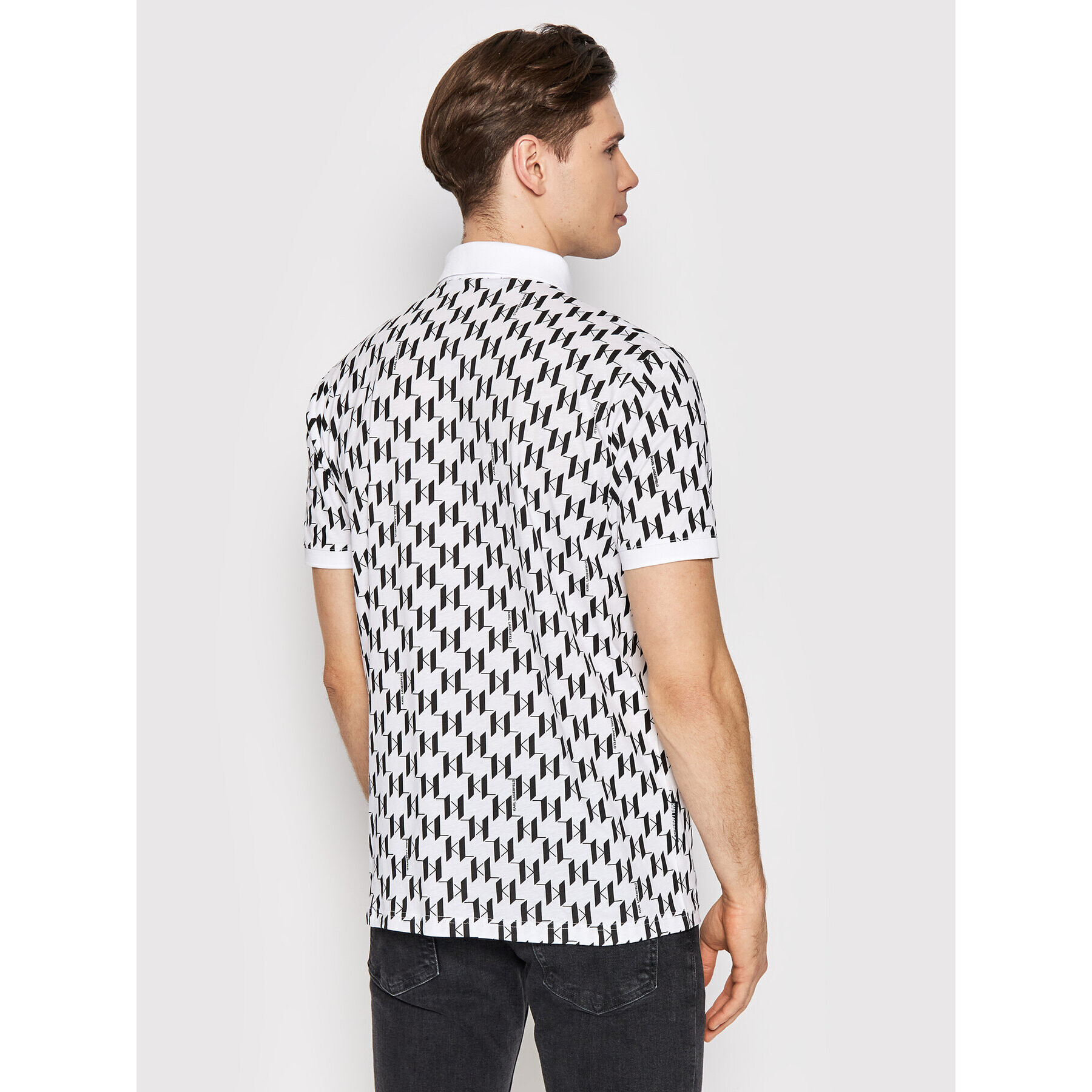 KARL LAGERFELD Polokošile 745070 521251 Bílá Regular Fit - Pepit.cz