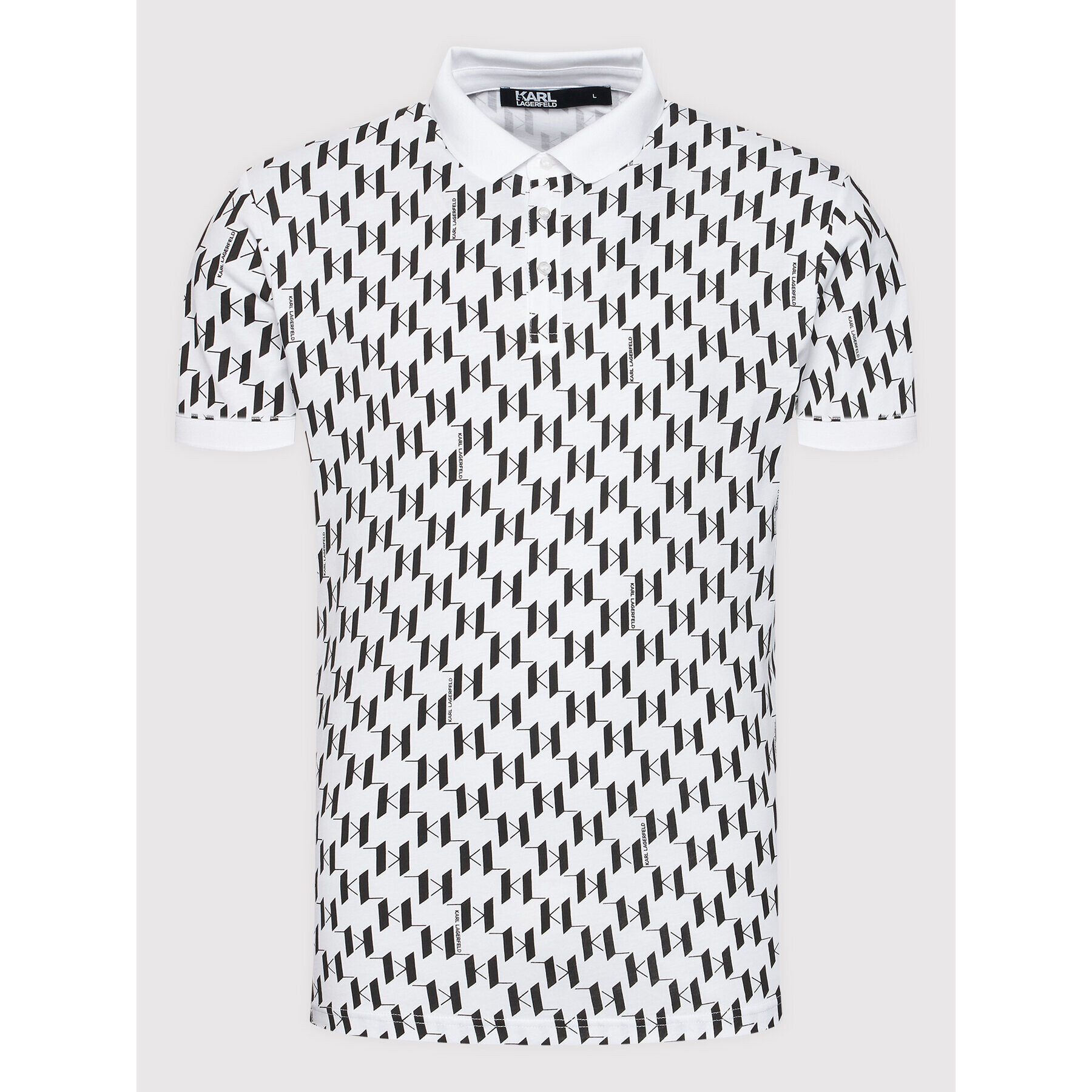 KARL LAGERFELD Polokošile 745070 521251 Bílá Regular Fit - Pepit.cz