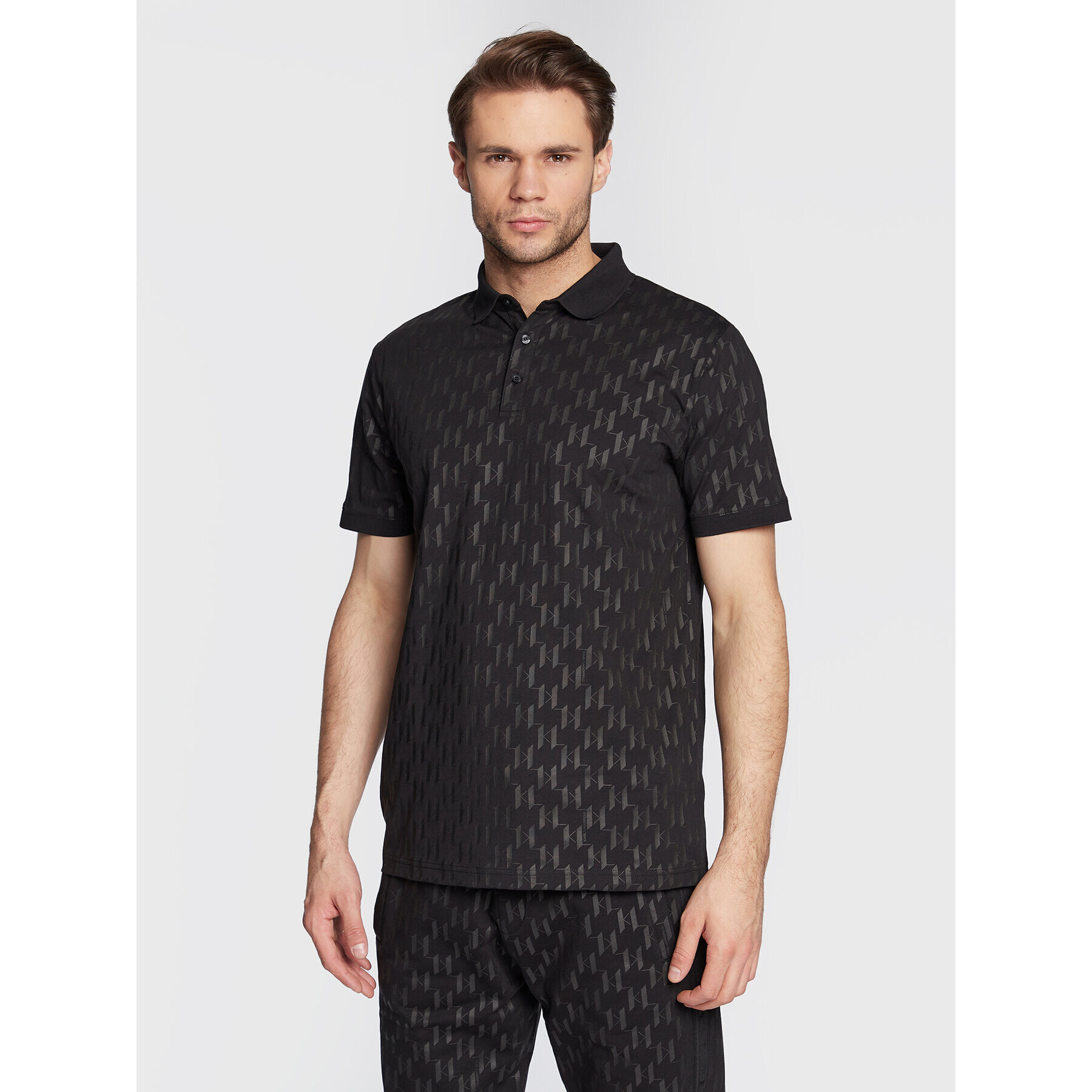 KARL LAGERFELD Polokošile 745070 524251 Černá Regular Fit - Pepit.cz