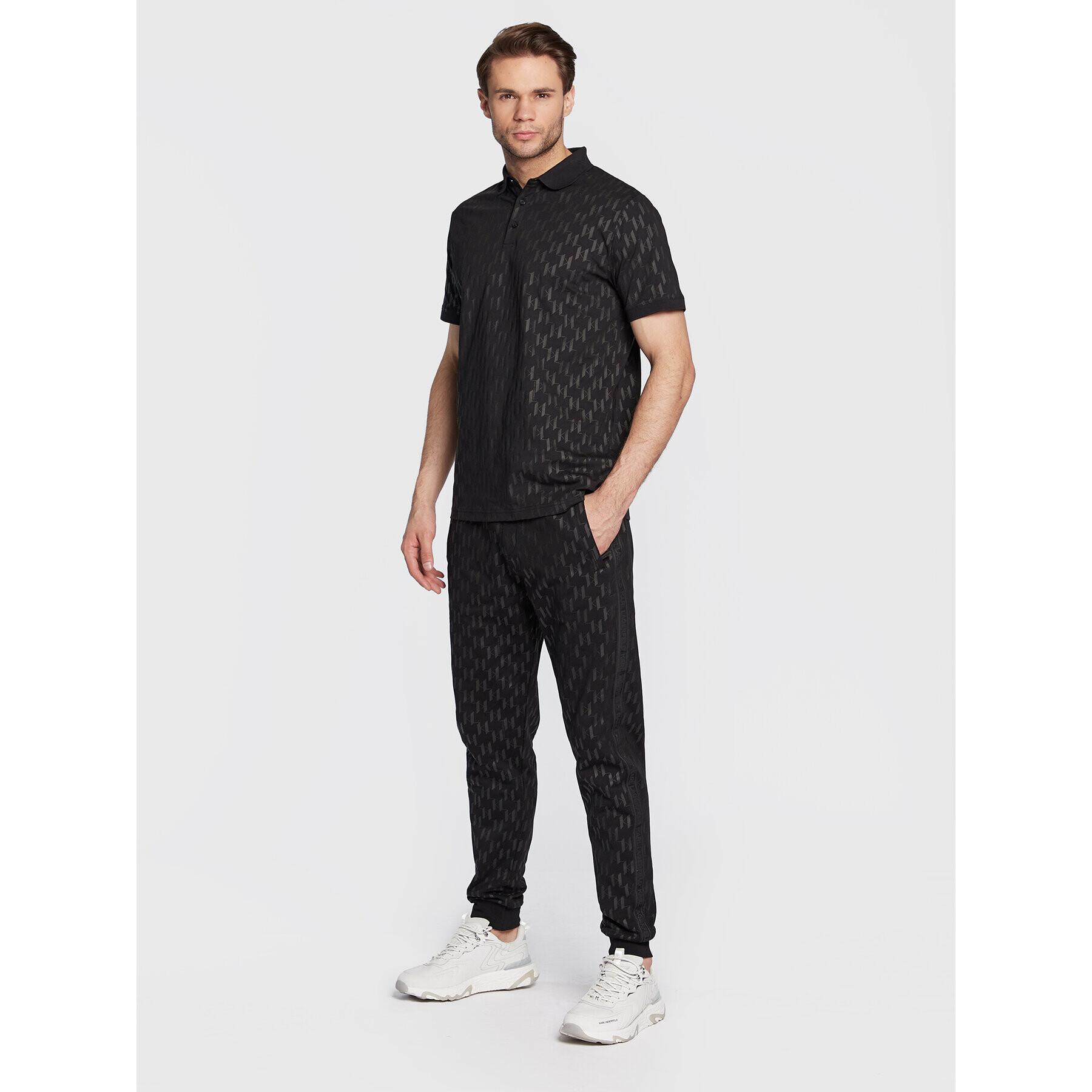 KARL LAGERFELD Polokošile 745070 524251 Černá Regular Fit - Pepit.cz