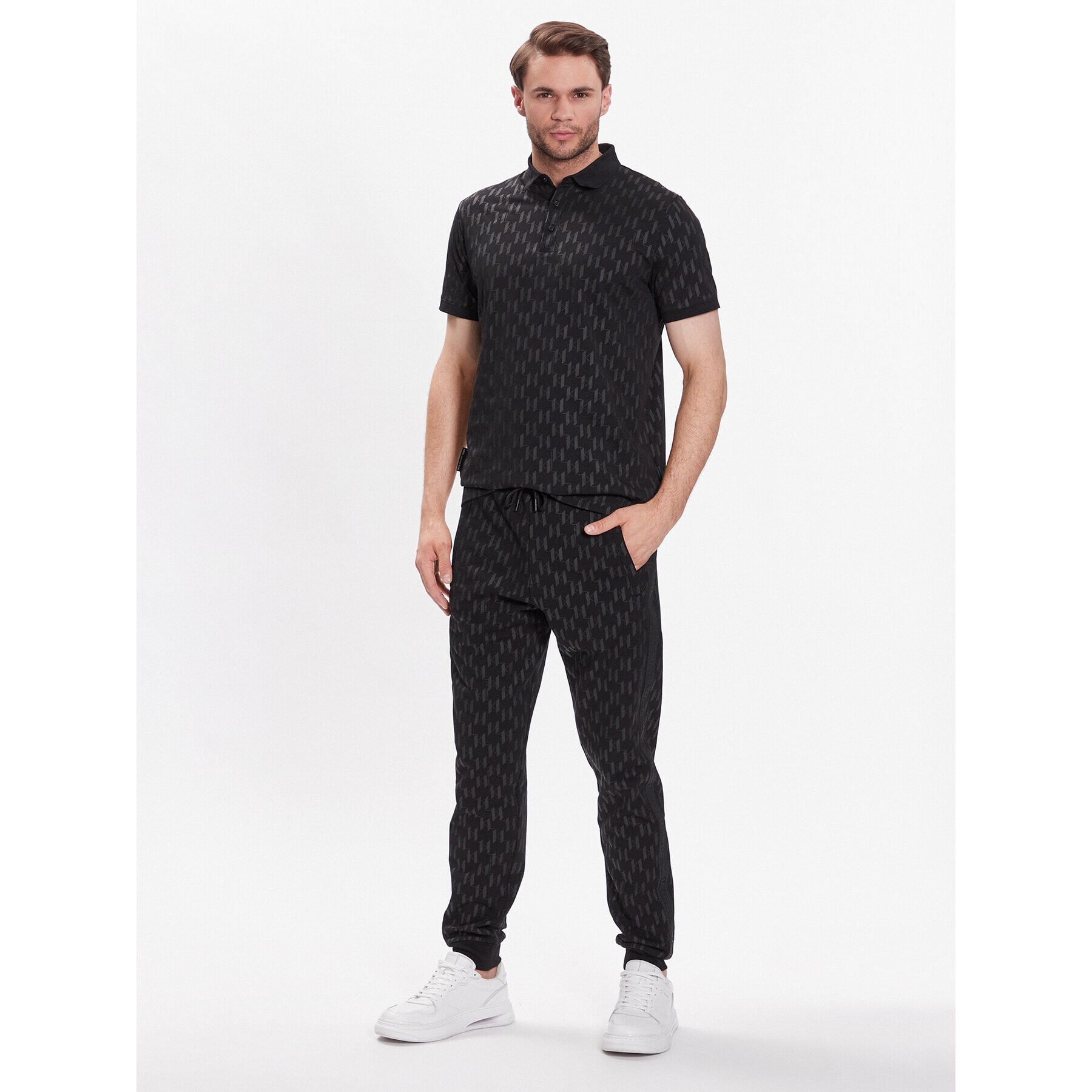 KARL LAGERFELD Polokošile 745070 532251 Černá Regular Fit - Pepit.cz