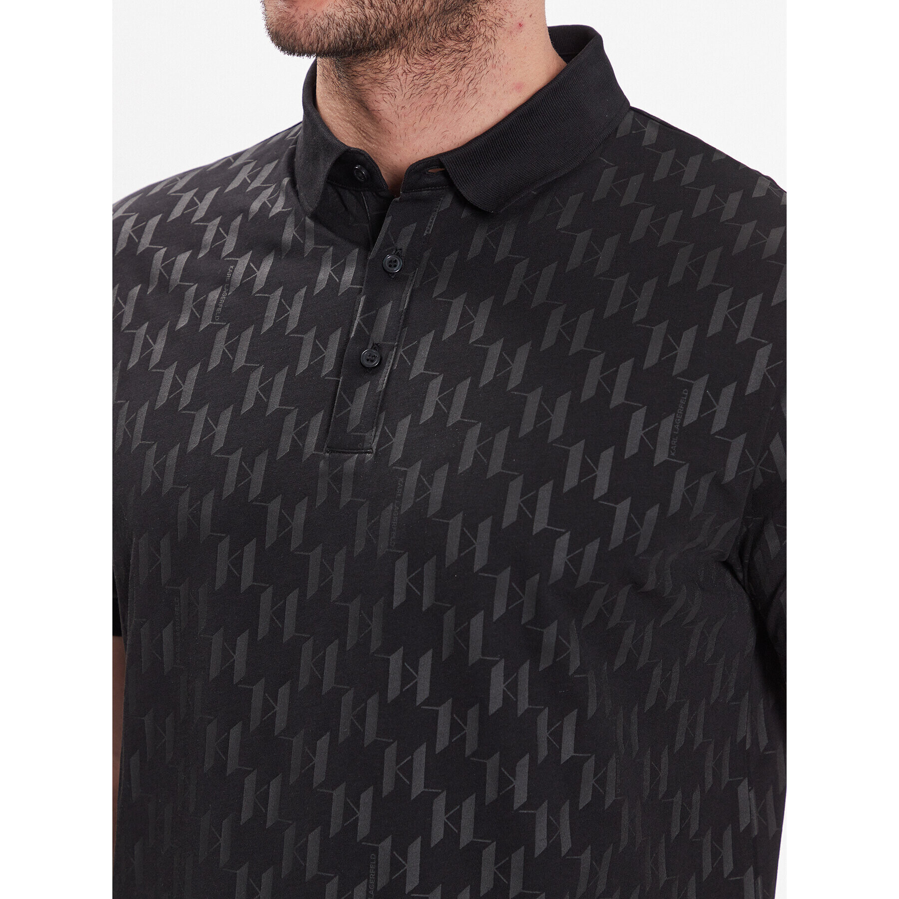 KARL LAGERFELD Polokošile 745070 532251 Černá Regular Fit - Pepit.cz