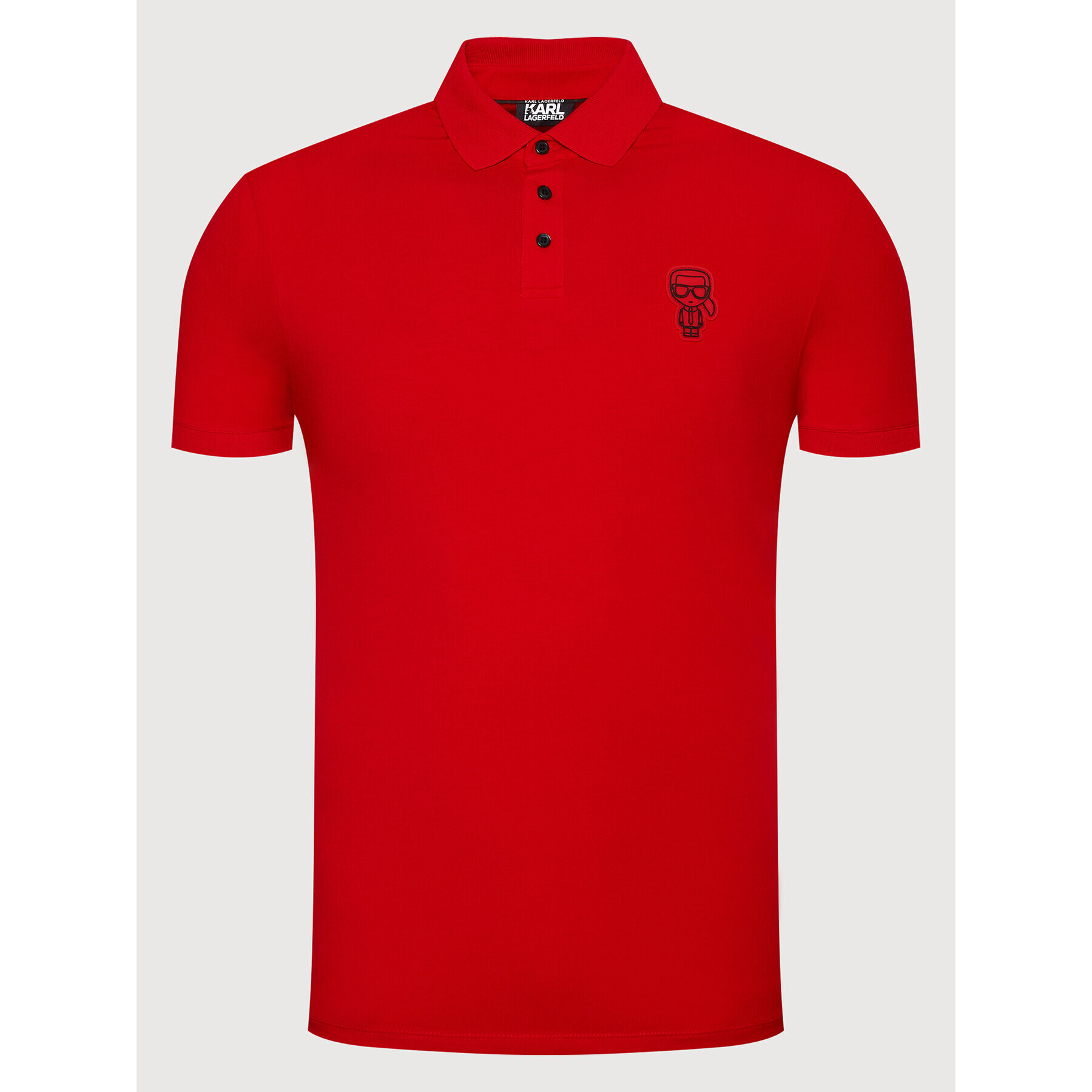 KARL LAGERFELD Polokošile 745071 512221 Červená Regular Fit - Pepit.cz