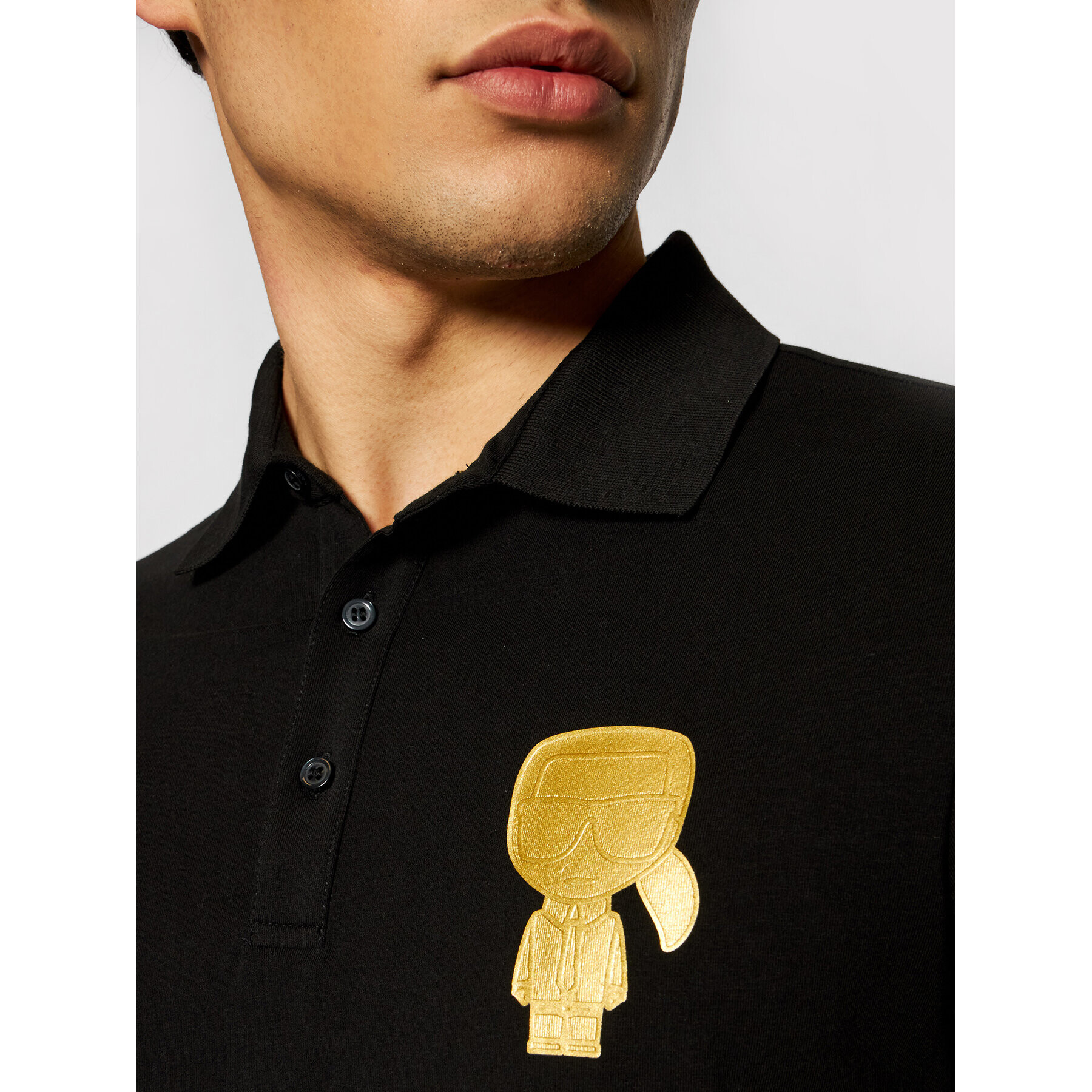 KARL LAGERFELD Polokošile 745080 511221 Černá Regular Fit - Pepit.cz