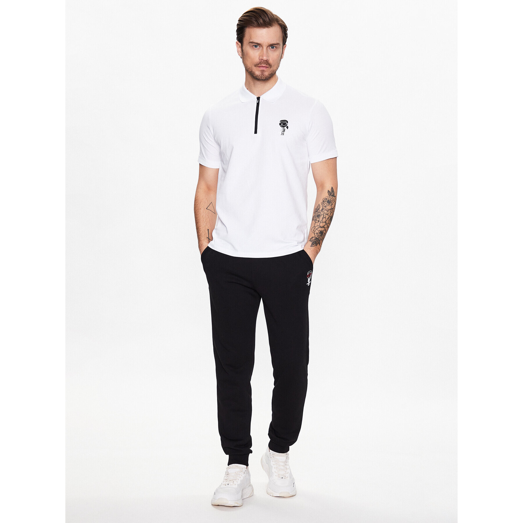 KARL LAGERFELD Polokošile 745081 531221 Bílá Regular Fit - Pepit.cz