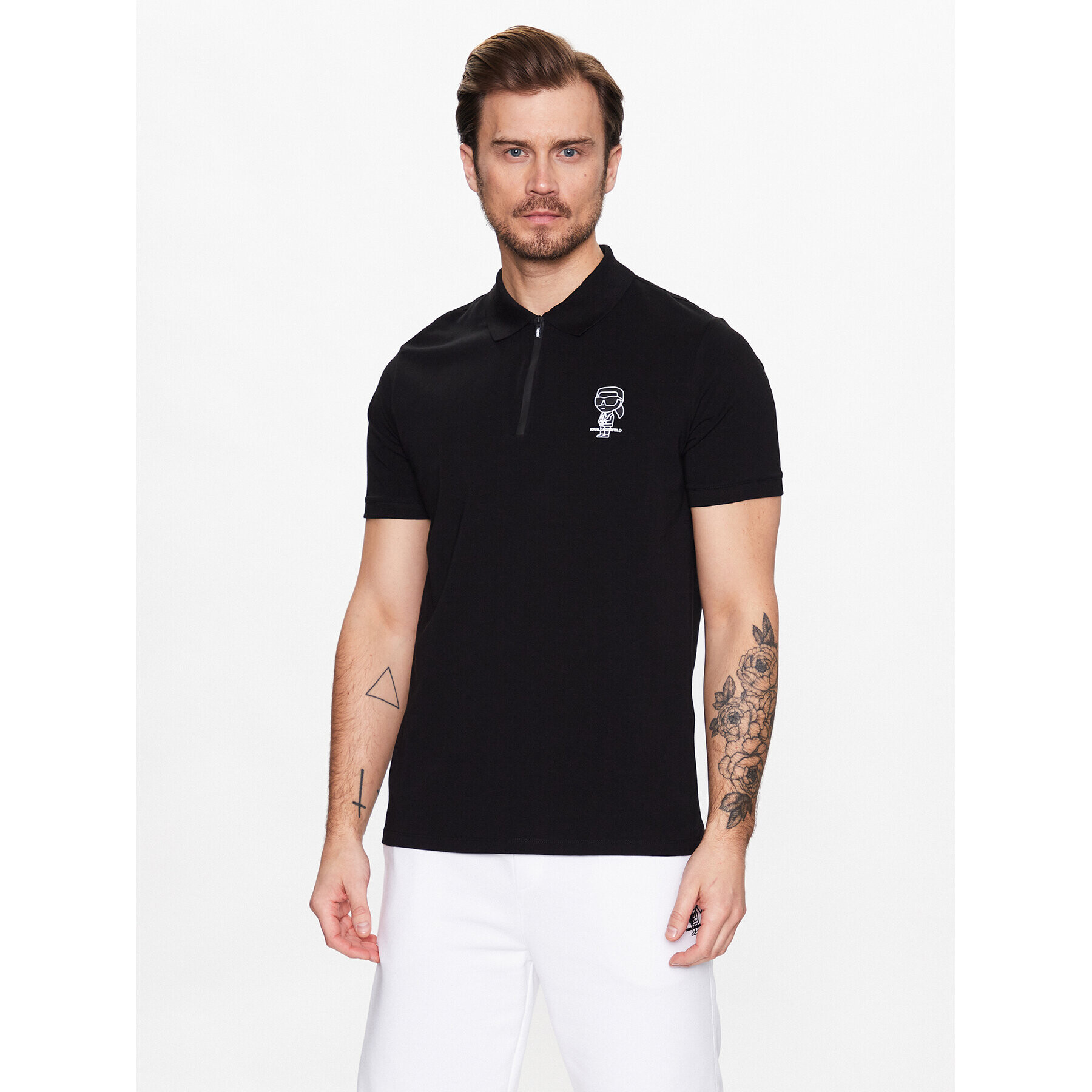 KARL LAGERFELD Polokošile 745081 531221 Černá Regular Fit - Pepit.cz