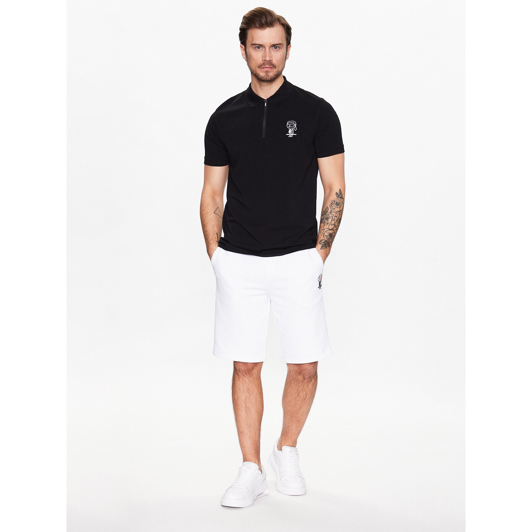 KARL LAGERFELD Polokošile 745081 531221 Černá Regular Fit - Pepit.cz