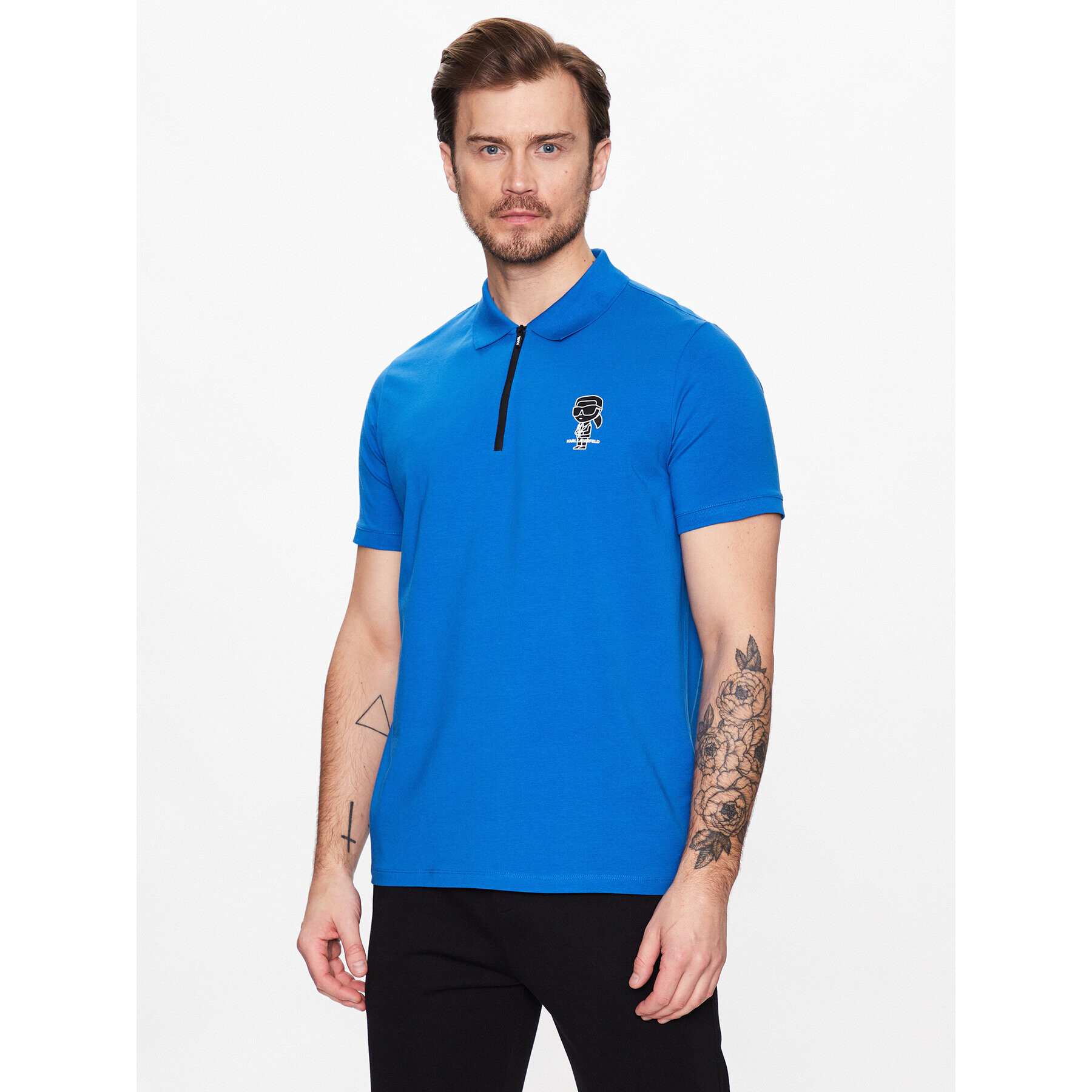 KARL LAGERFELD Polokošile 745081 531221 Modrá Regular Fit - Pepit.cz