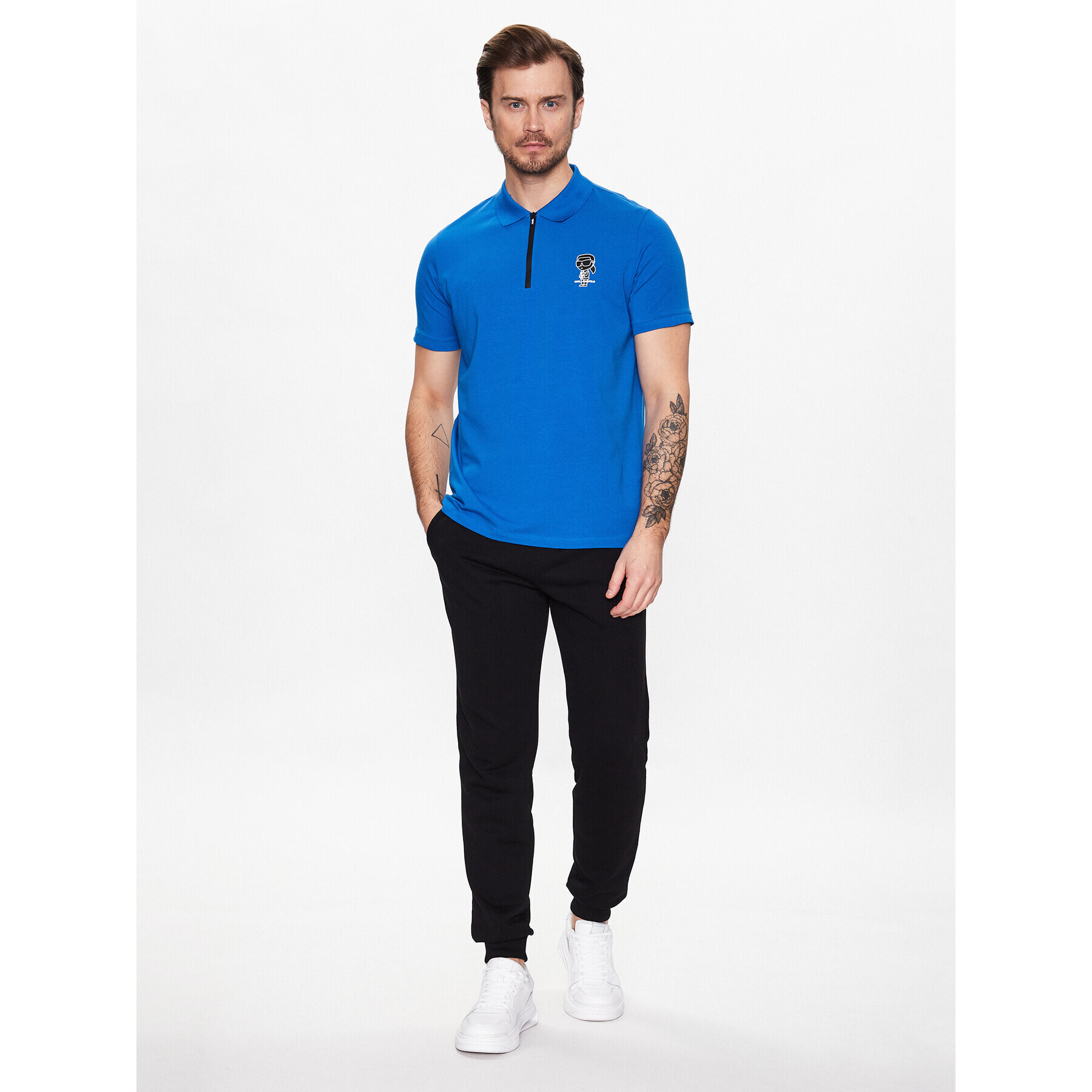 KARL LAGERFELD Polokošile 745081 531221 Modrá Regular Fit - Pepit.cz