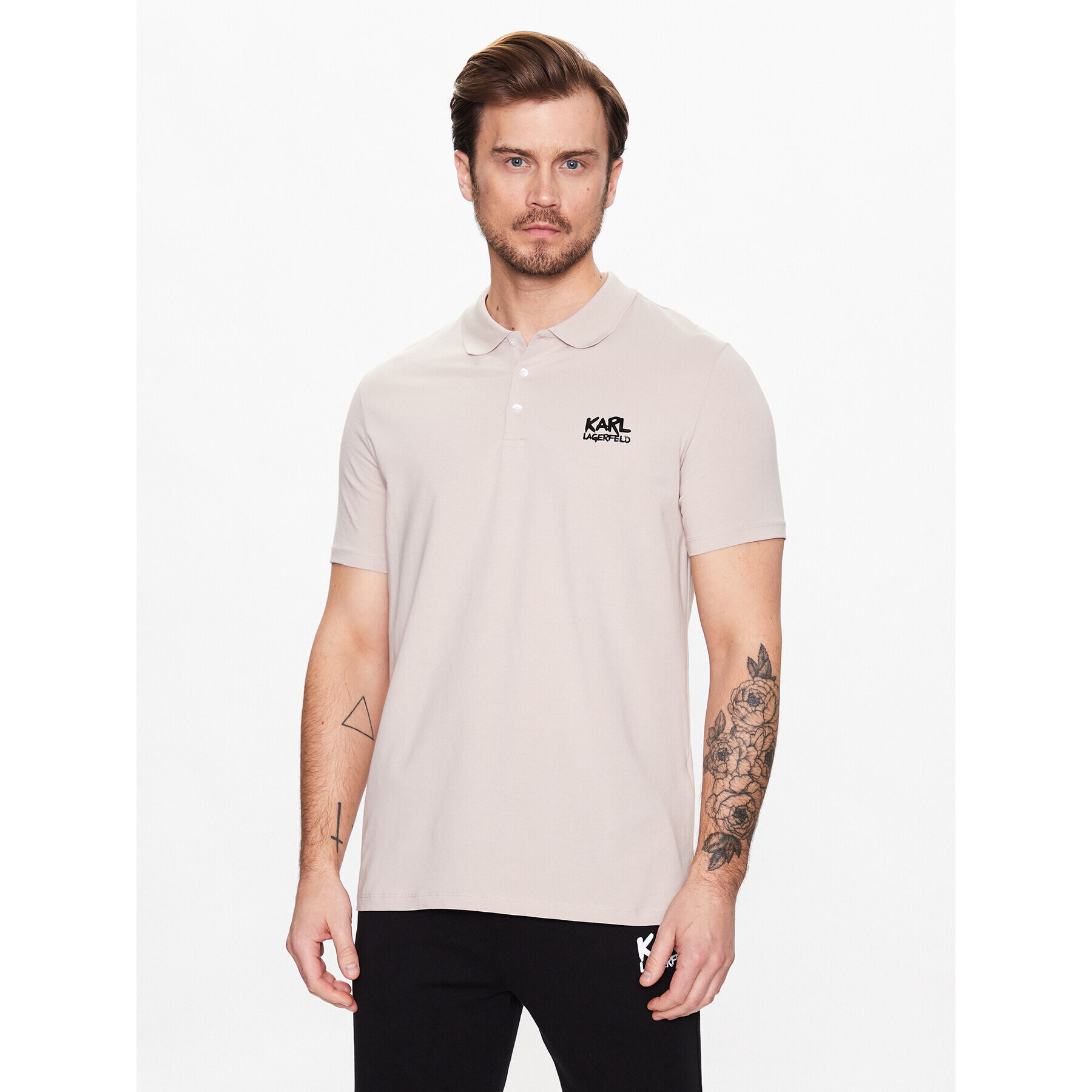 KARL LAGERFELD Polokošile 745082 531221 Béžová Regular Fit - Pepit.cz