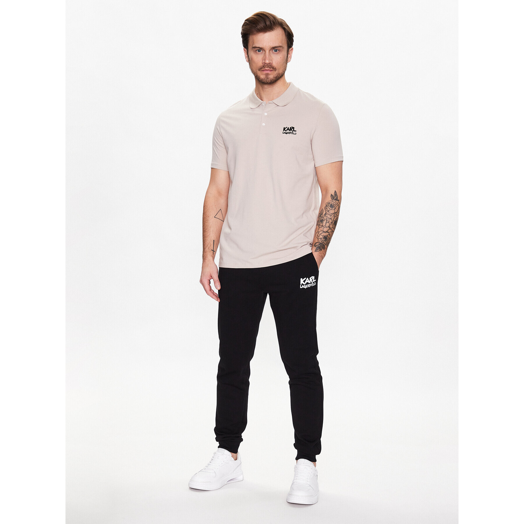 KARL LAGERFELD Polokošile 745082 531221 Béžová Regular Fit - Pepit.cz