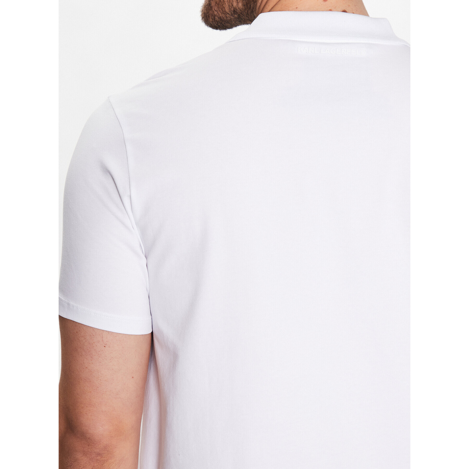 KARL LAGERFELD Polokošile 745082 531221 Bílá Regular Fit - Pepit.cz