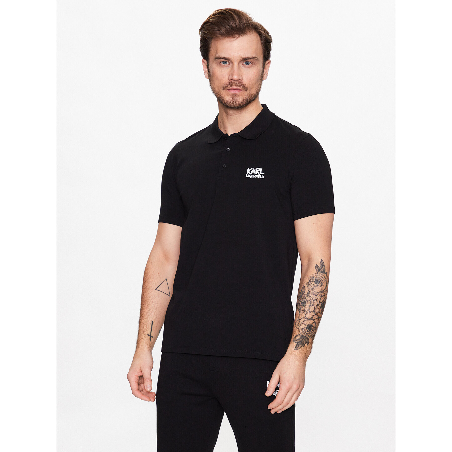 KARL LAGERFELD Polokošile 745082 531221 Černá Regular Fit - Pepit.cz