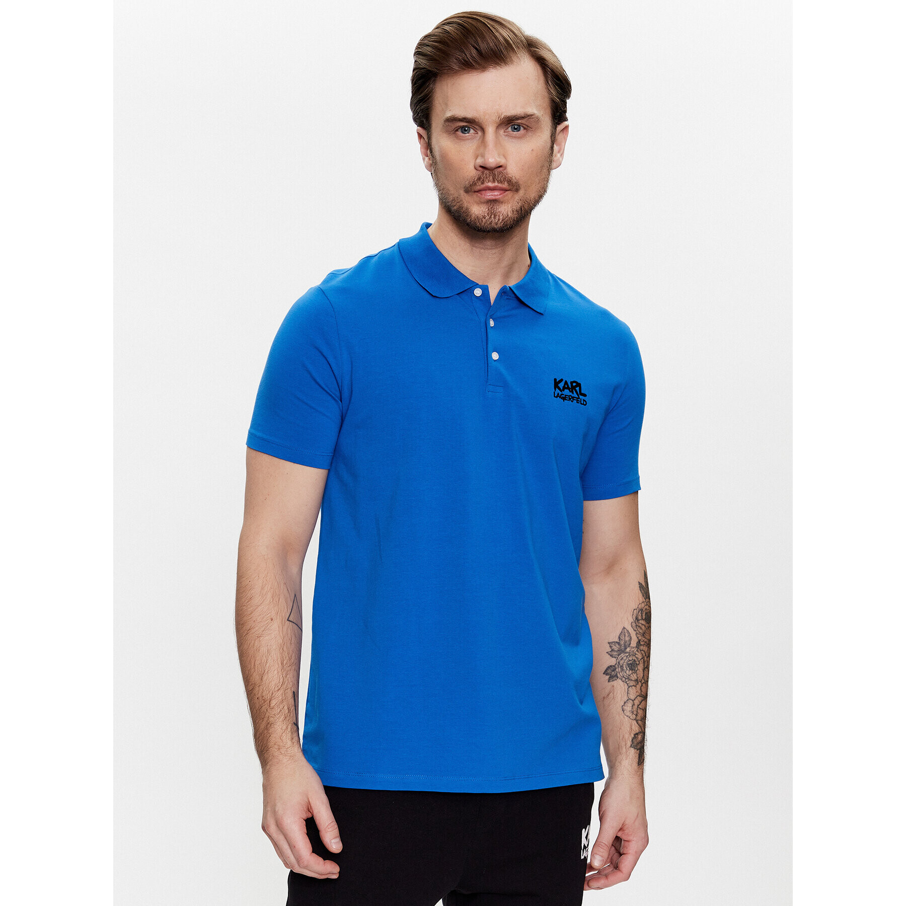 KARL LAGERFELD Polokošile 745082 531221 Modrá Regular Fit - Pepit.cz