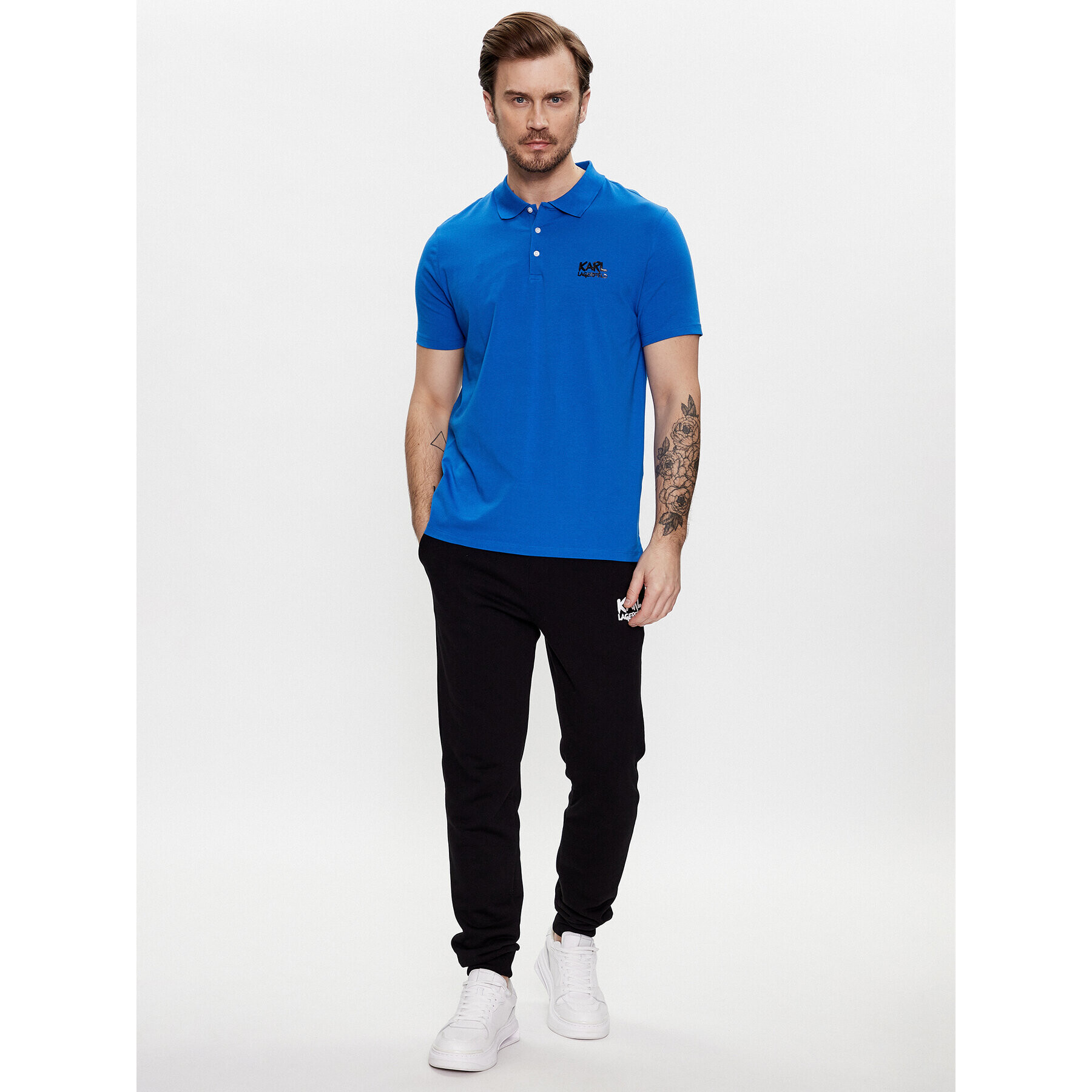 KARL LAGERFELD Polokošile 745082 531221 Modrá Regular Fit - Pepit.cz