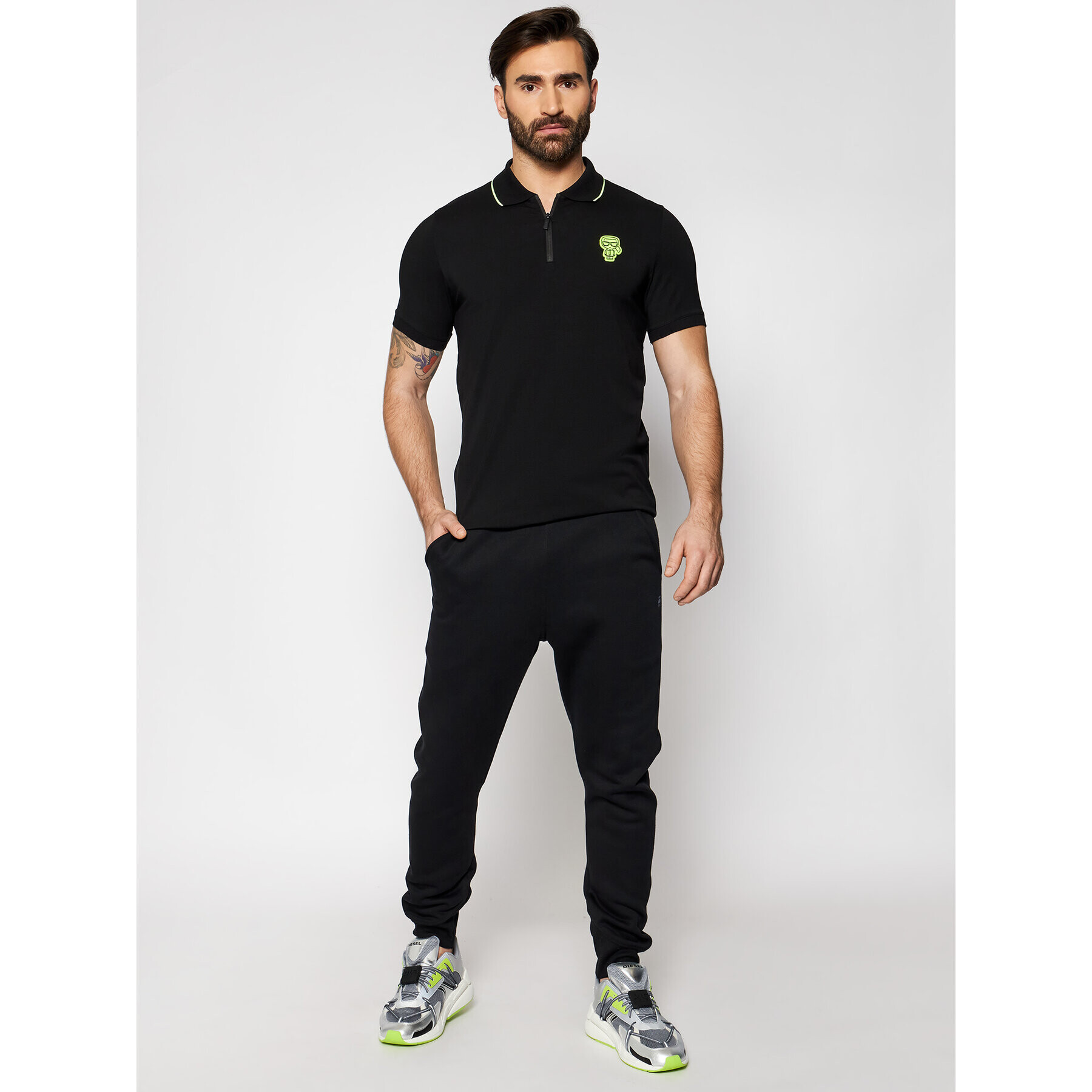 KARL LAGERFELD Polokošile 745091 511221 Černá Regular Fit - Pepit.cz