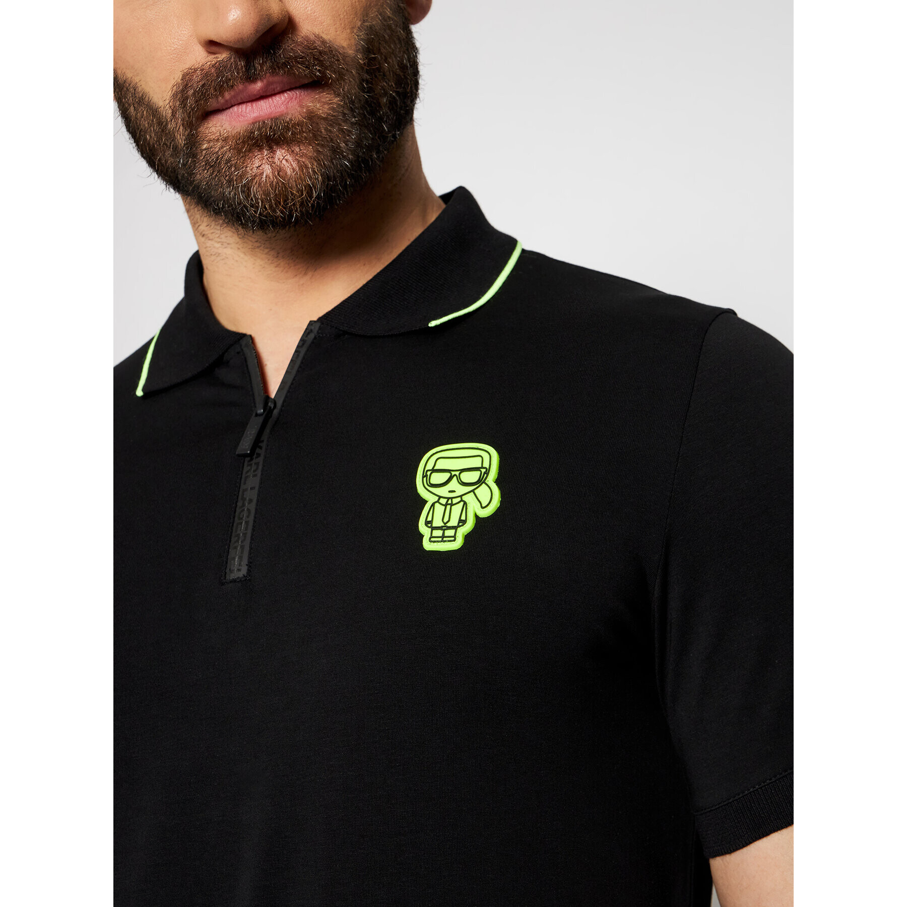 KARL LAGERFELD Polokošile 745091 511221 Černá Regular Fit - Pepit.cz