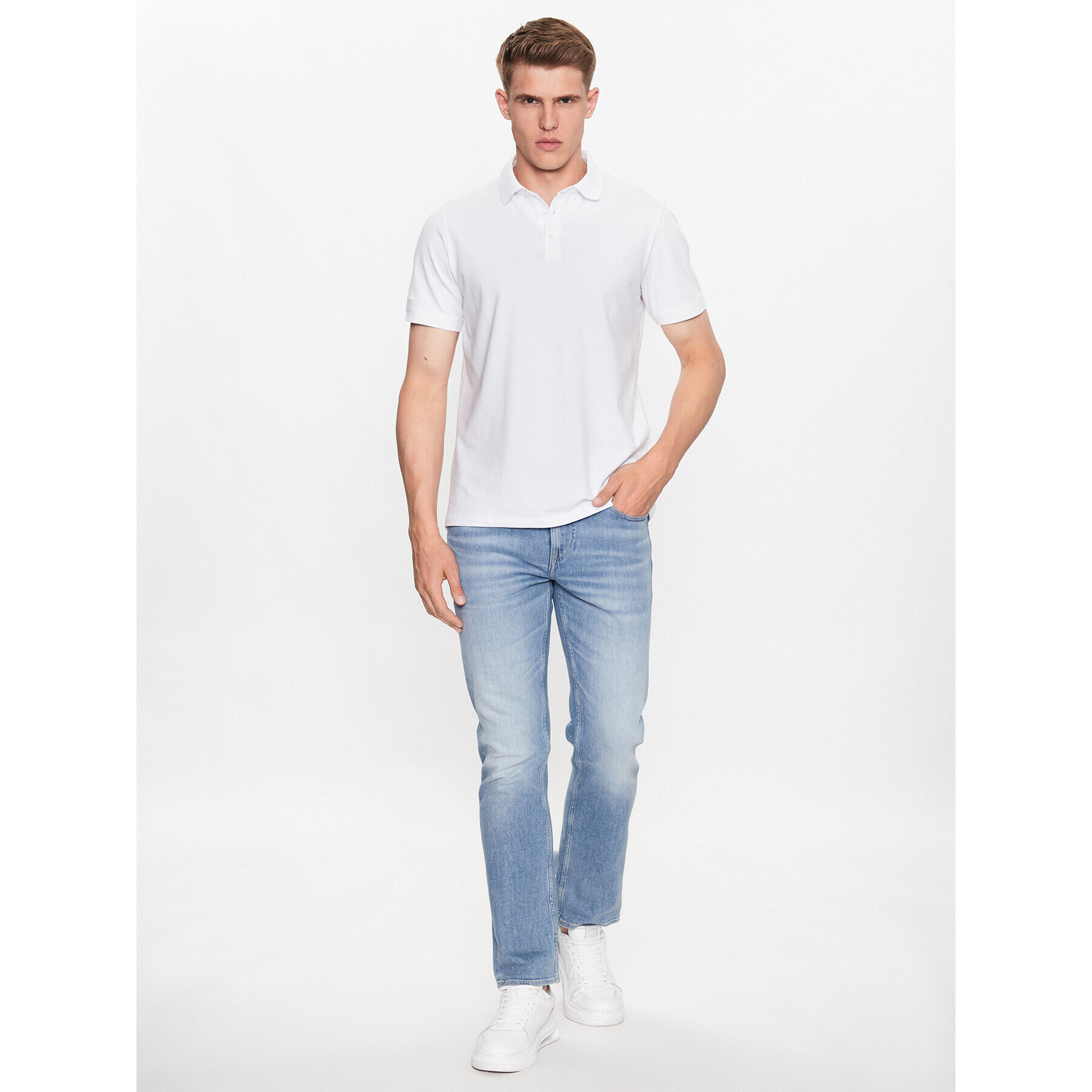 KARL LAGERFELD Polokošile 745401 533221 Bílá Regular Fit - Pepit.cz