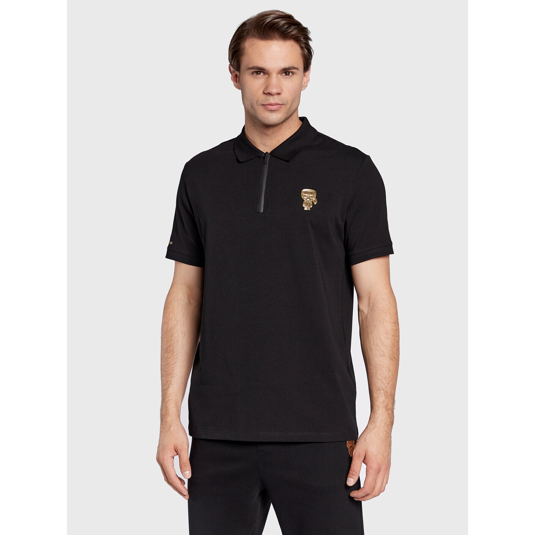 KARL LAGERFELD Polokošile 745420 524221 Černá Regular Fit - Pepit.cz