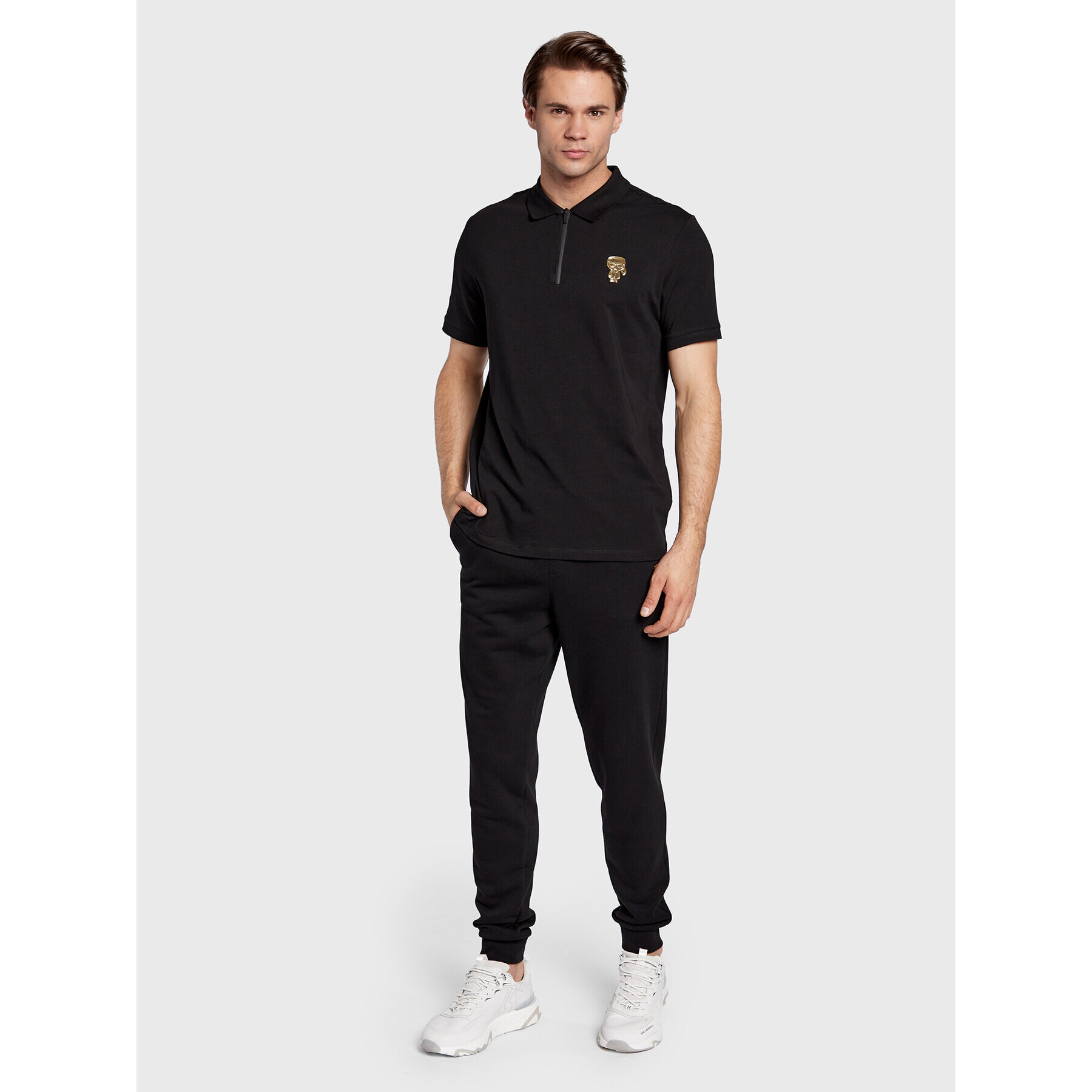 KARL LAGERFELD Polokošile 745420 524221 Černá Regular Fit - Pepit.cz