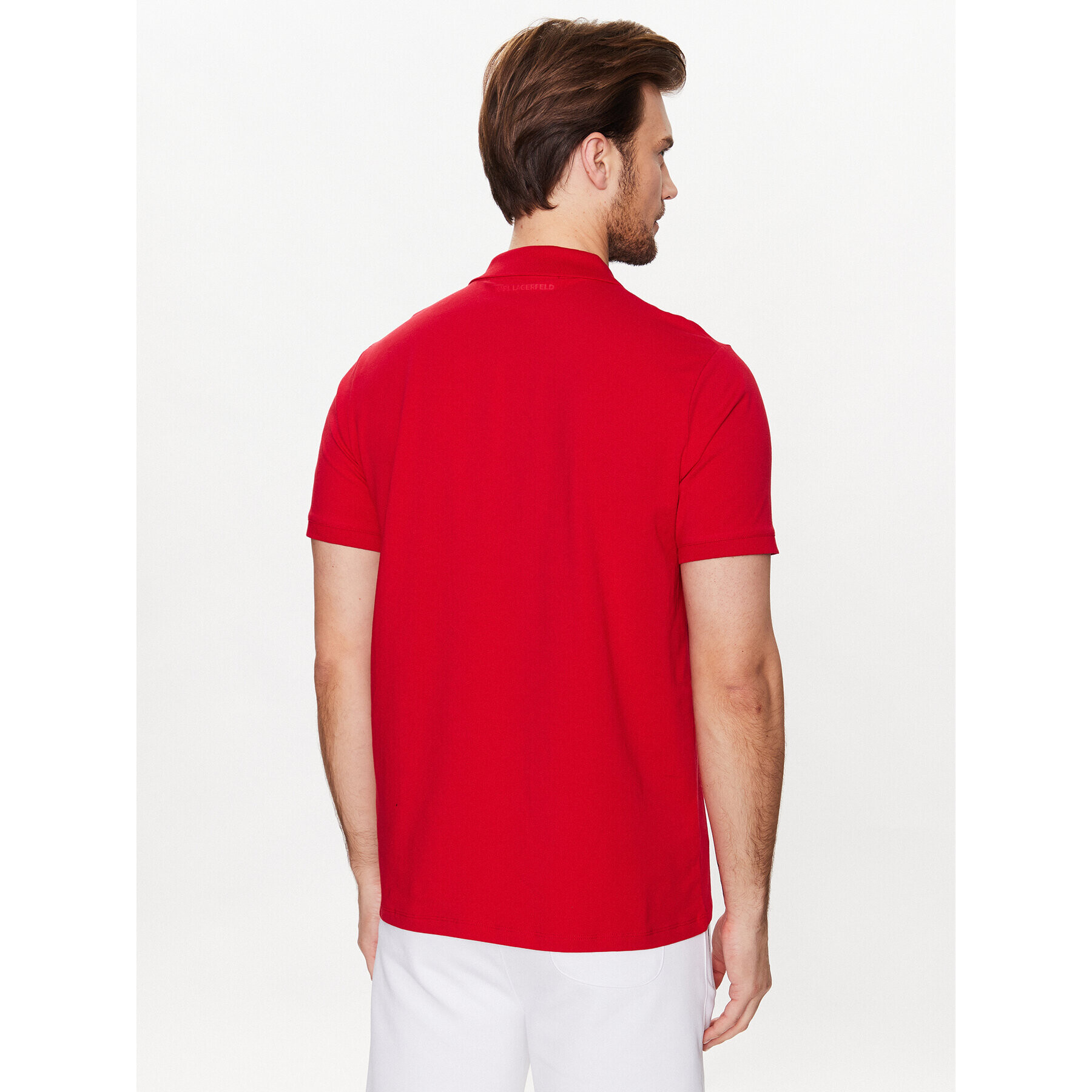 KARL LAGERFELD Polokošile 745420 532221 Červená Regular Fit - Pepit.cz