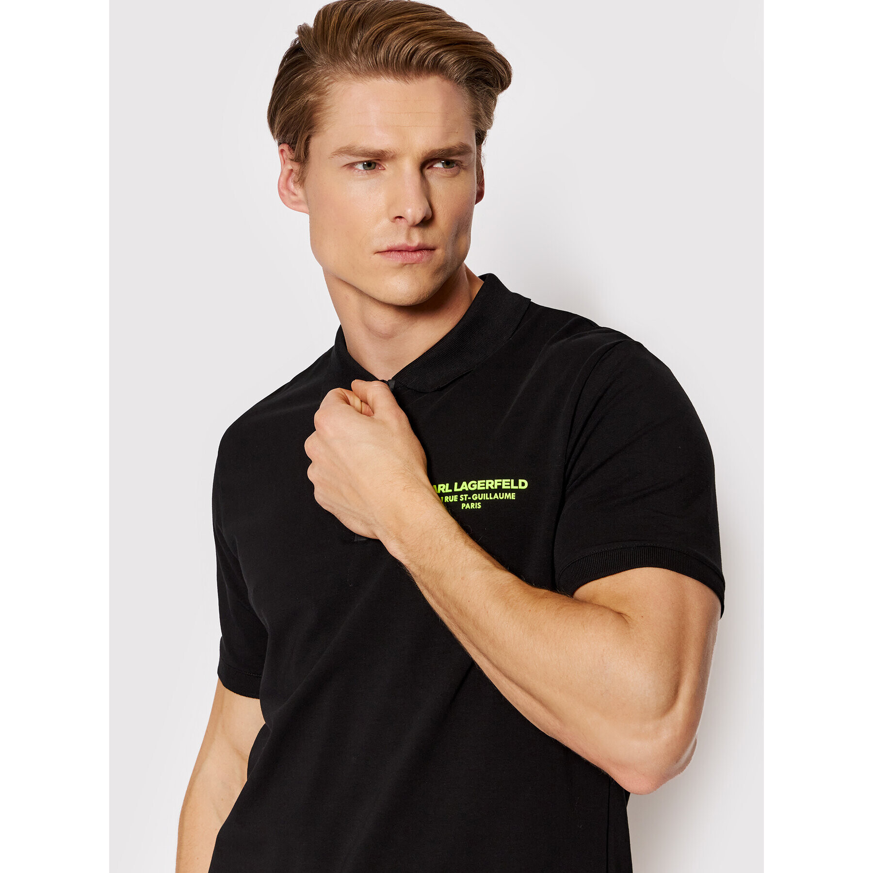 KARL LAGERFELD Polokošile 745421 521221 Černá Regular Fit - Pepit.cz