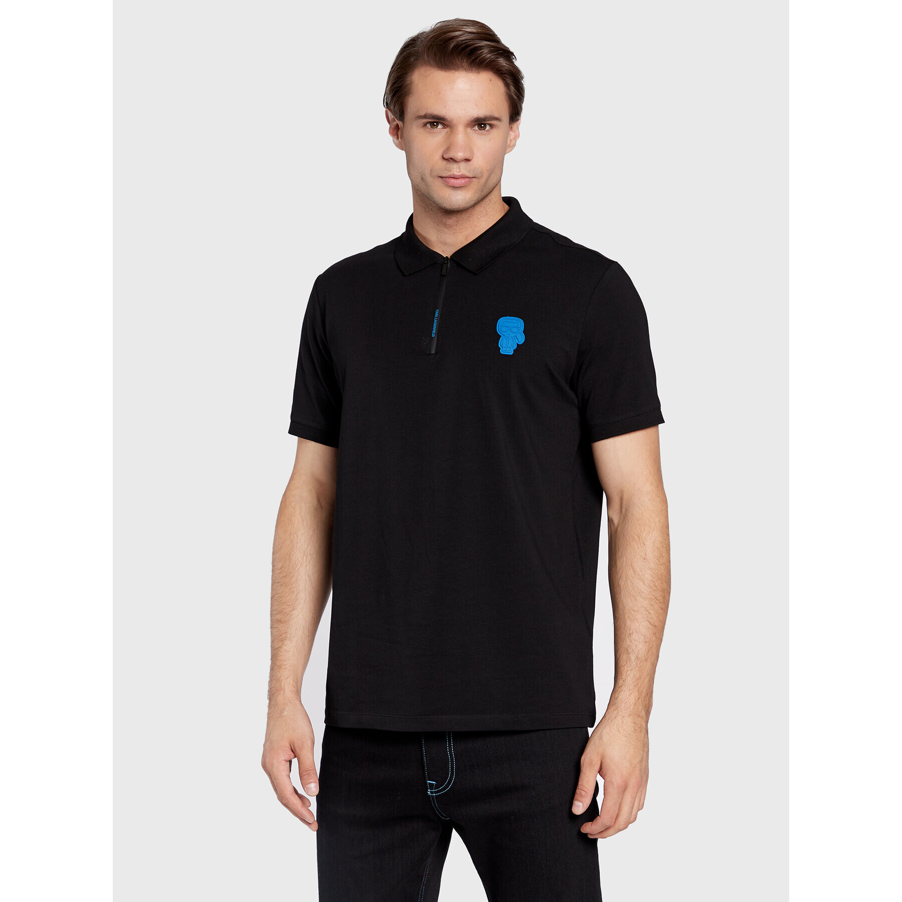 KARL LAGERFELD Polokošile 745421 524221 Černá Regular Fit - Pepit.cz